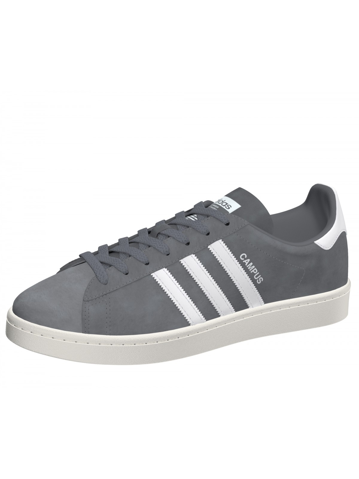 ADIDAS Campus suède gris / blanc