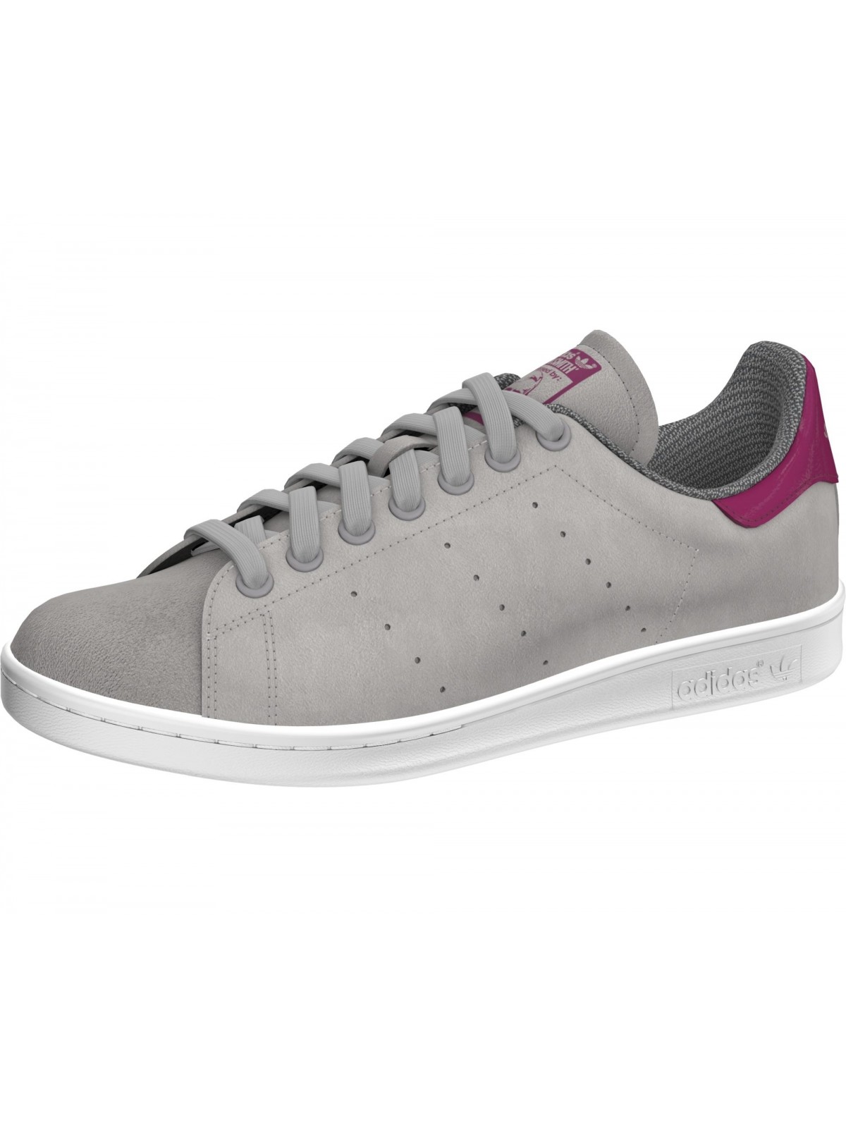 ADIDAS Stan Smith suède gris / rose