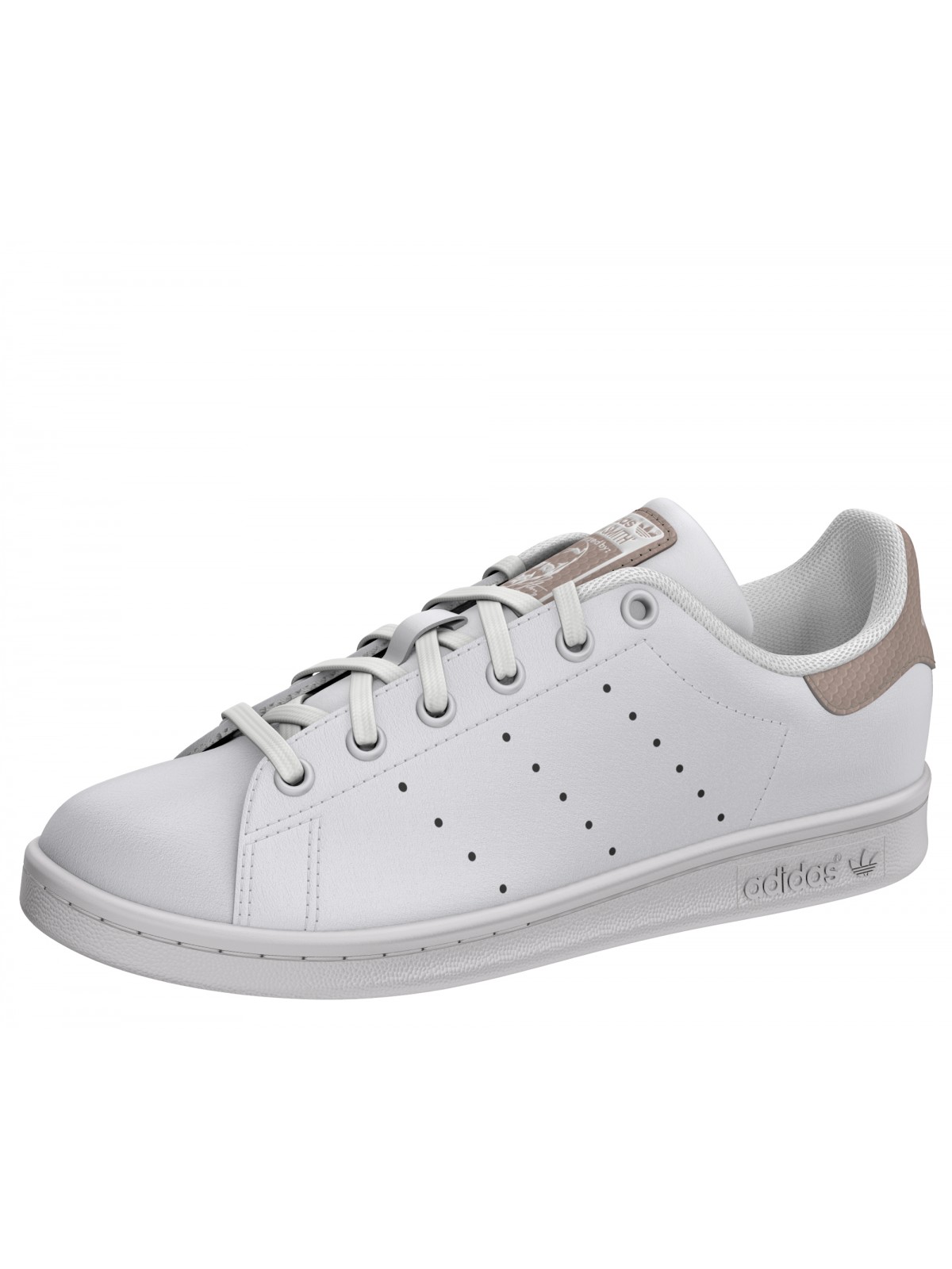 Stan Smith Kids blanc / taupe réfléchissant