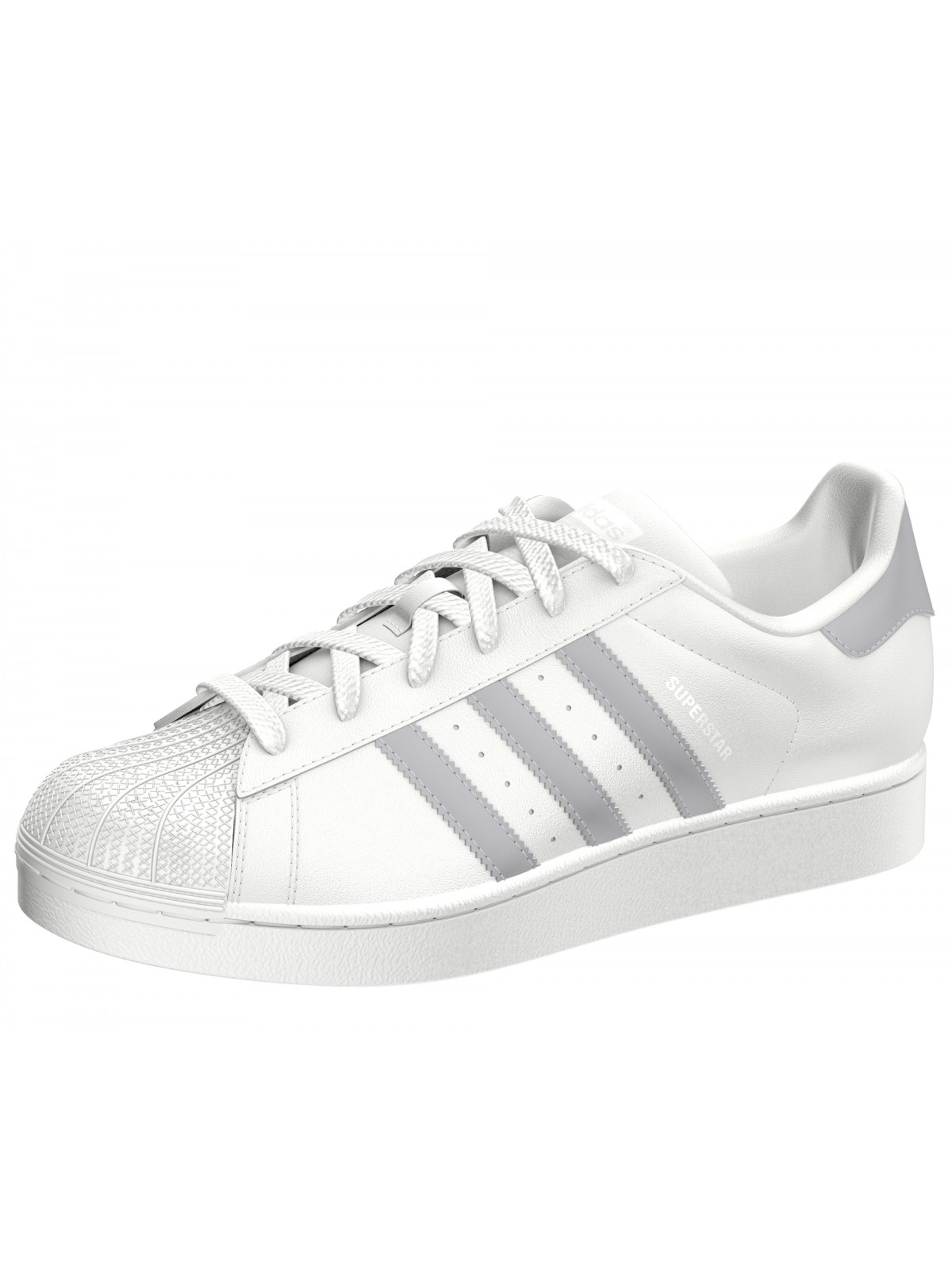 superstar blanc gris et or