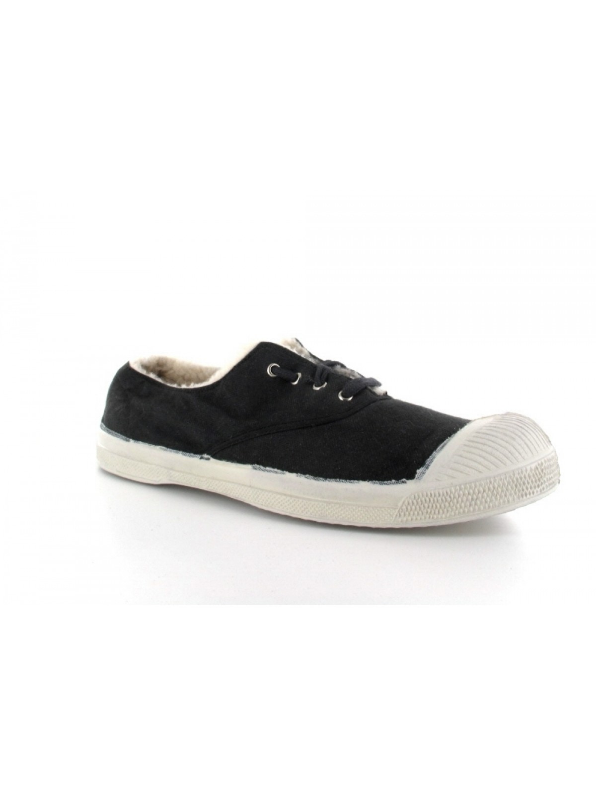 Bensimon tennis lacet fourrée gris 802