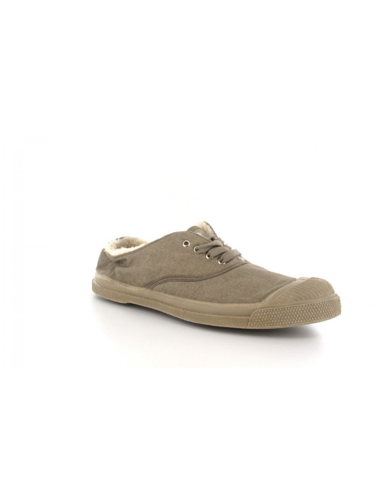 Bensimon tennis lacet fourrée beige / beige