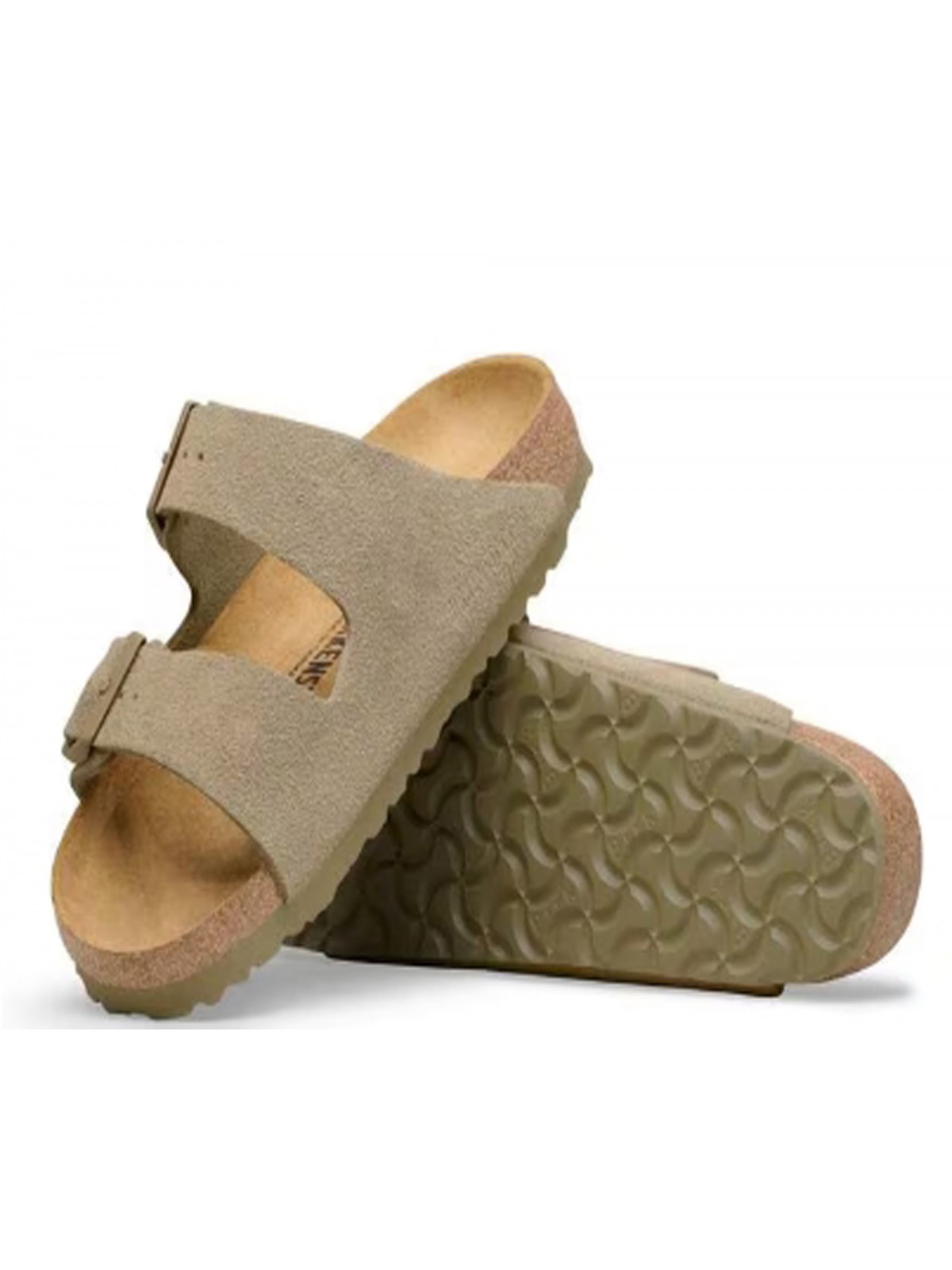 Birkenstock Arizona suède faded kaki