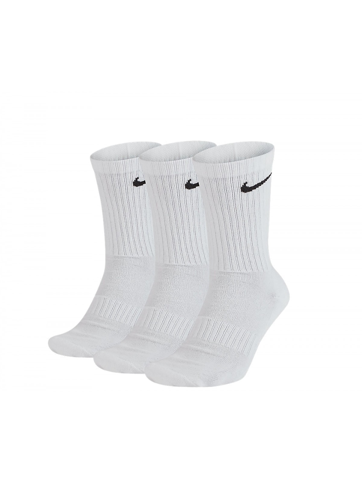 Nike Everyday Chaussettes Mid Crew blanc