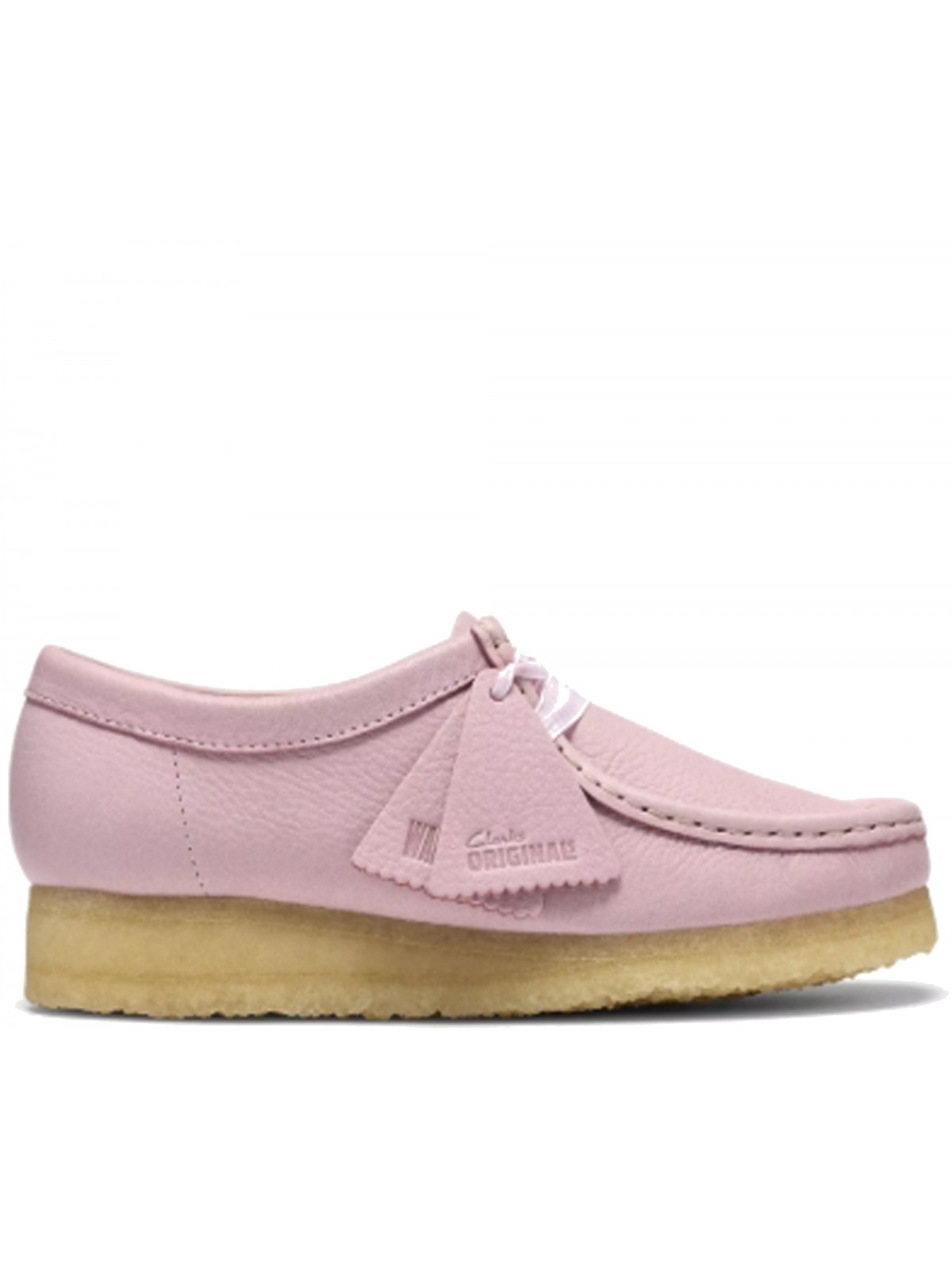 Clarks Wallabee cuir rose bébé