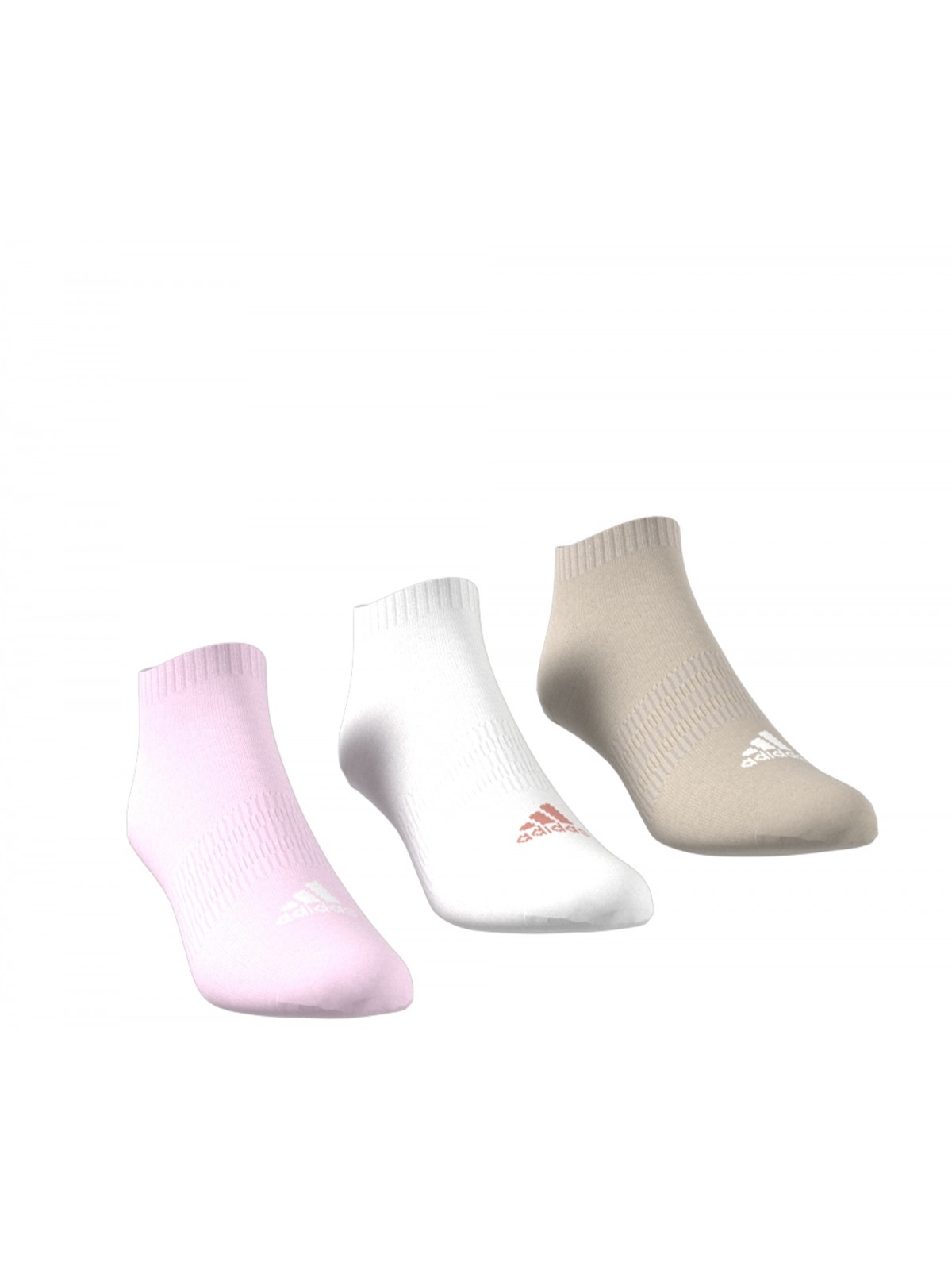 ADIDAS Chaussettes courtes IJ8241 blanc / rose / beige