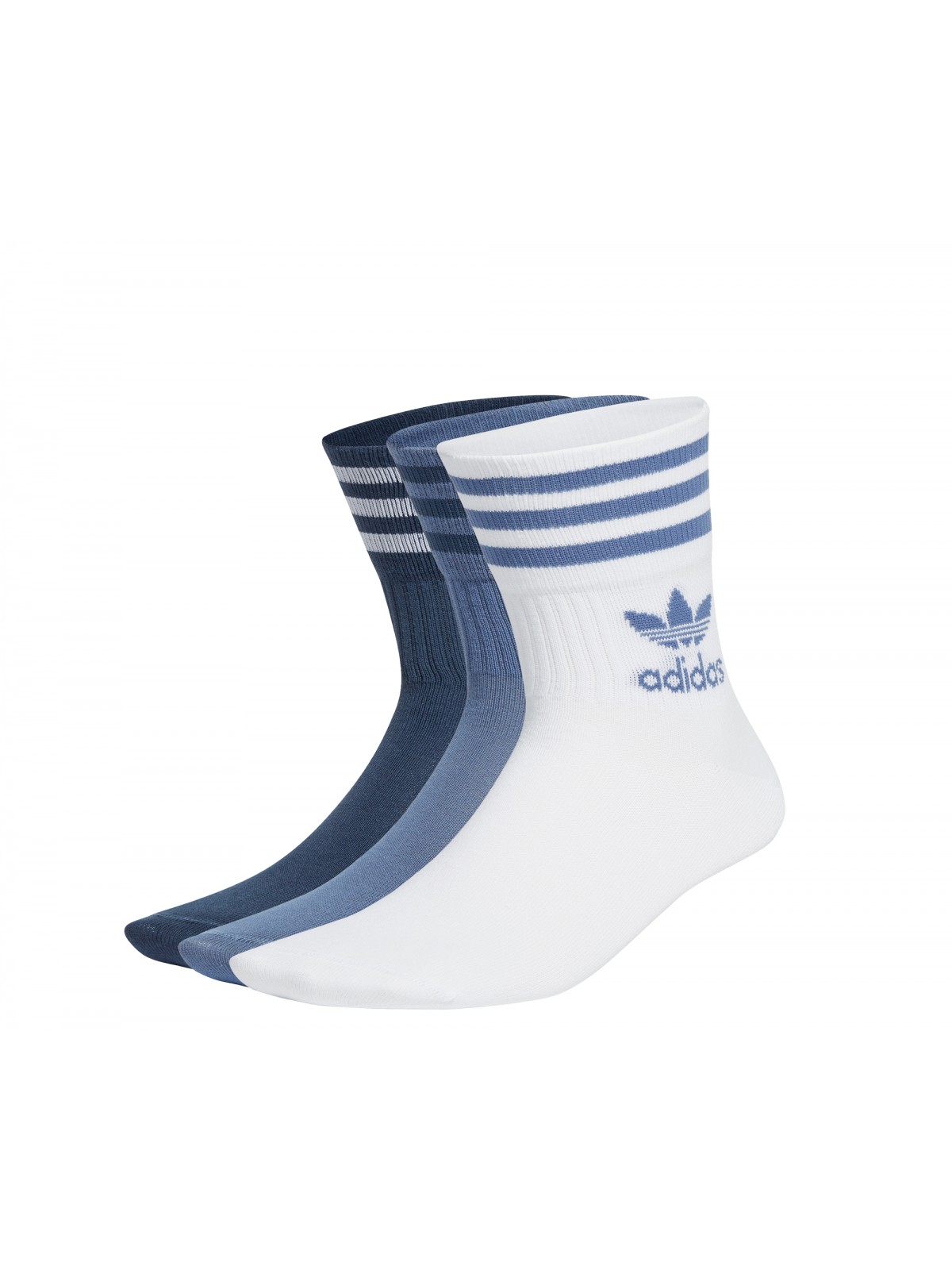 ADIDAS Chaussettes Mid Crew blanc / raf