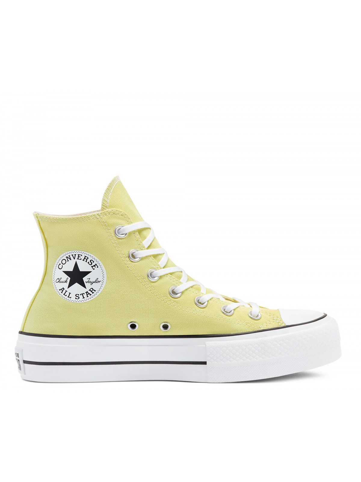 Converse Chuck Taylor all star Lift toile plateforme zitron