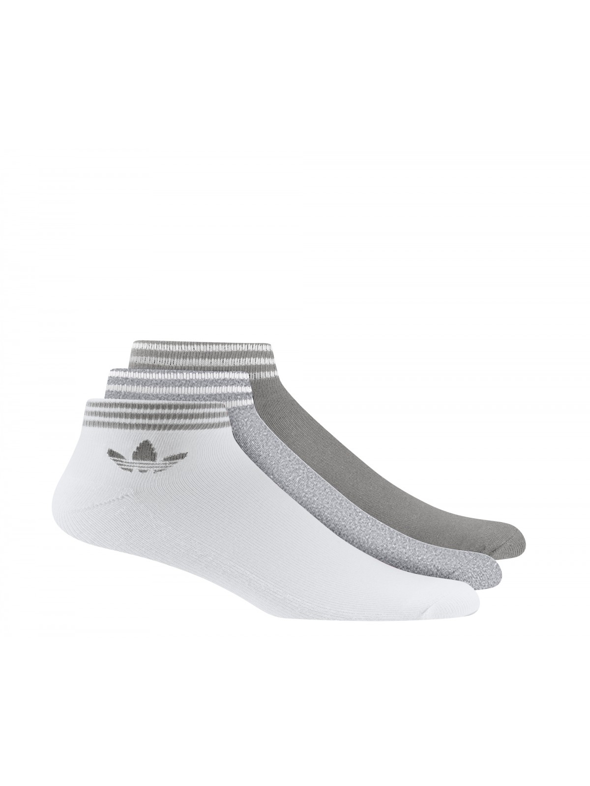 ADIDAS Chaussettes trefoil blanc / gris