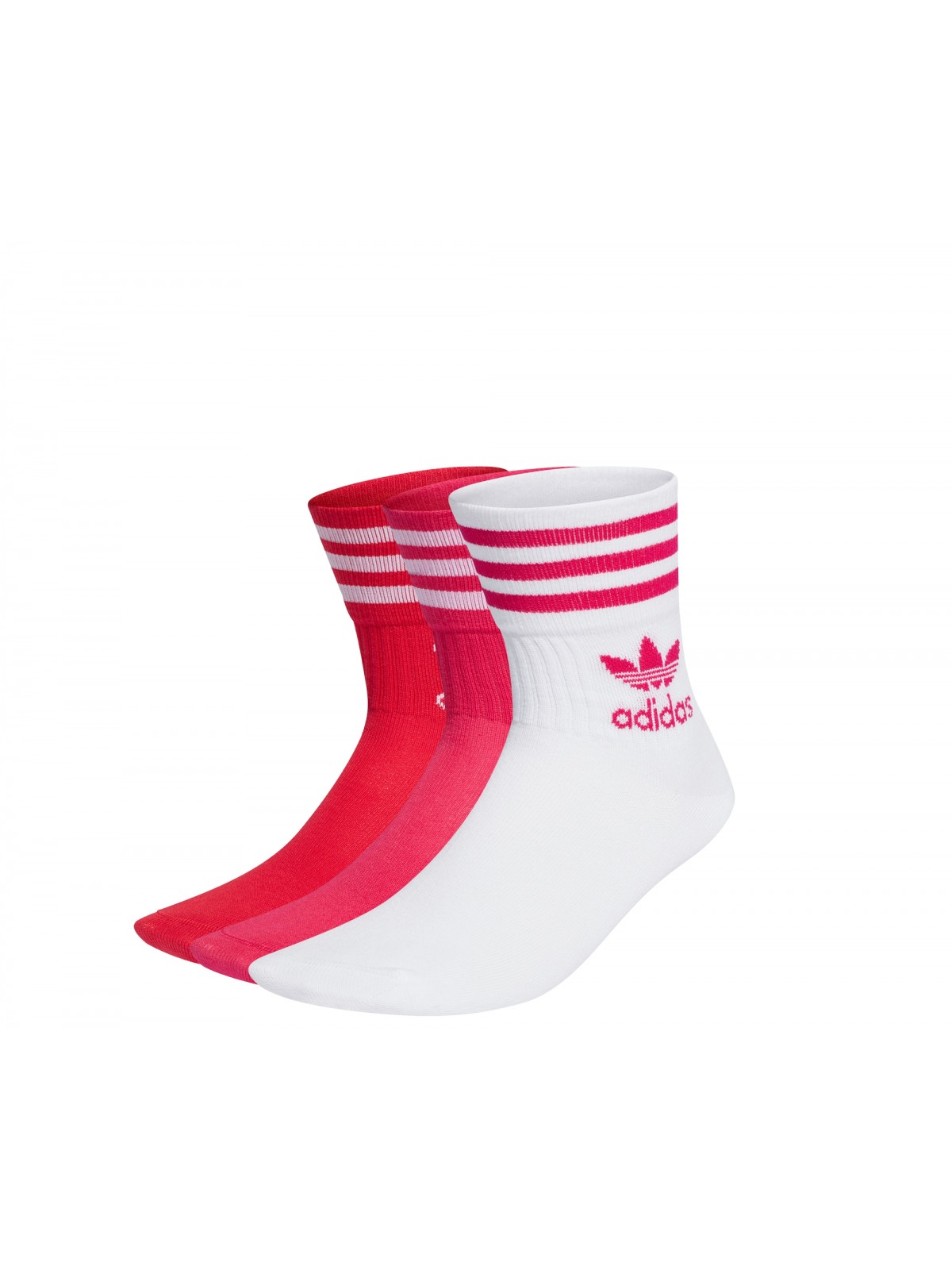 ADIDAS Chaussettes Mid Crew blanc fushia Marques