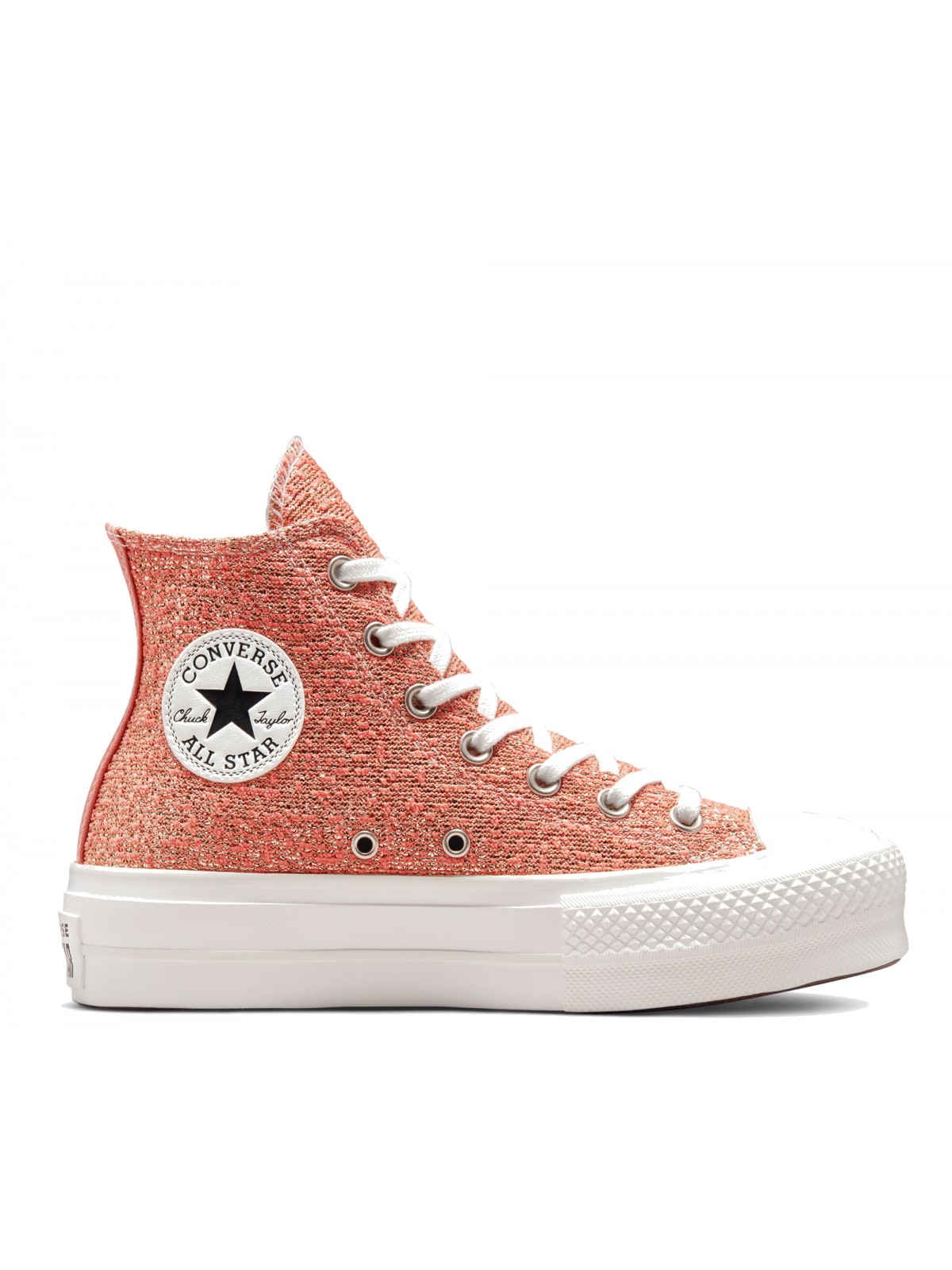 Converse Chuck Taylor all star Lift plateforme Clay / light gold