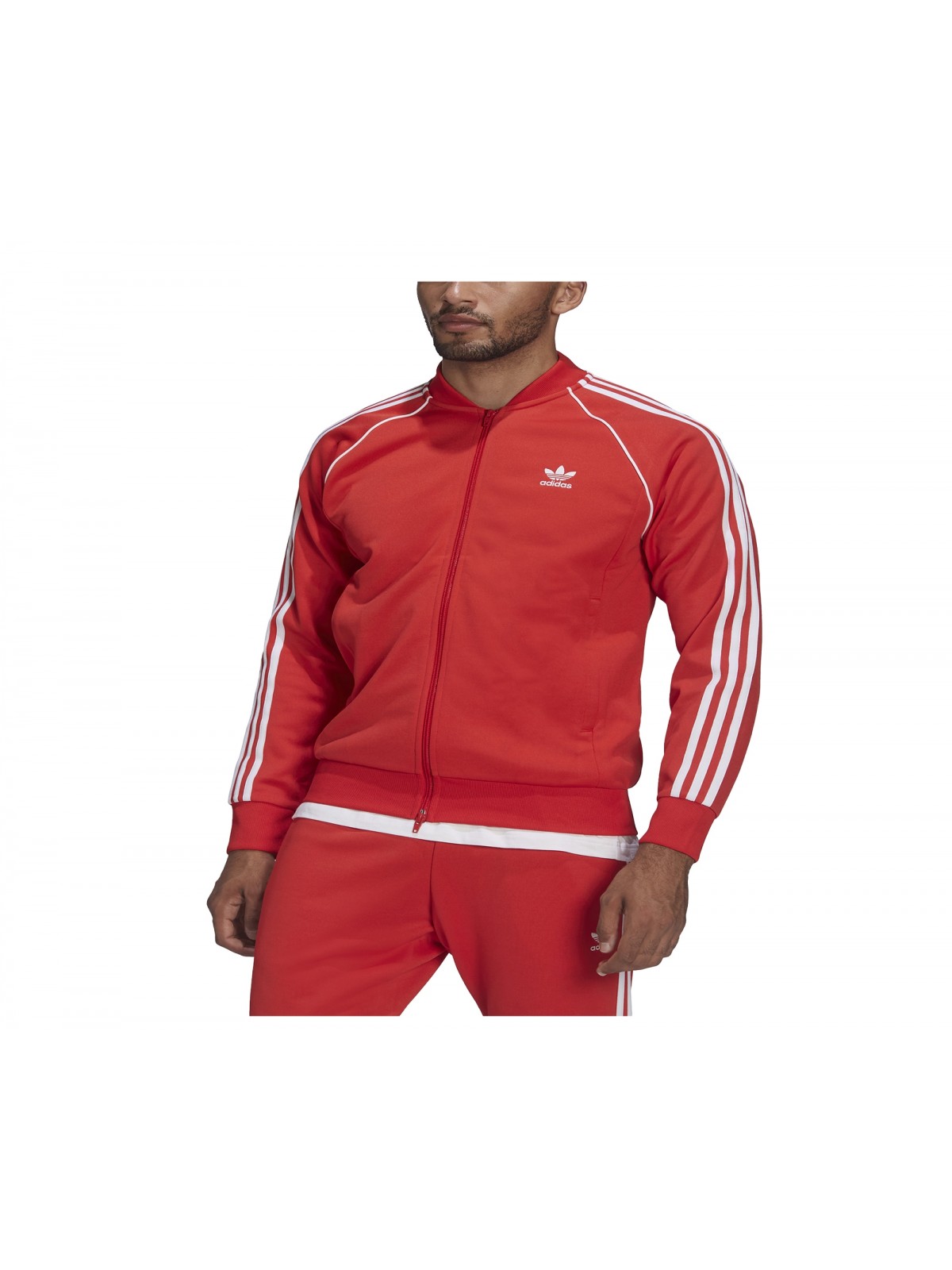 Veste rouge adidas clearance
