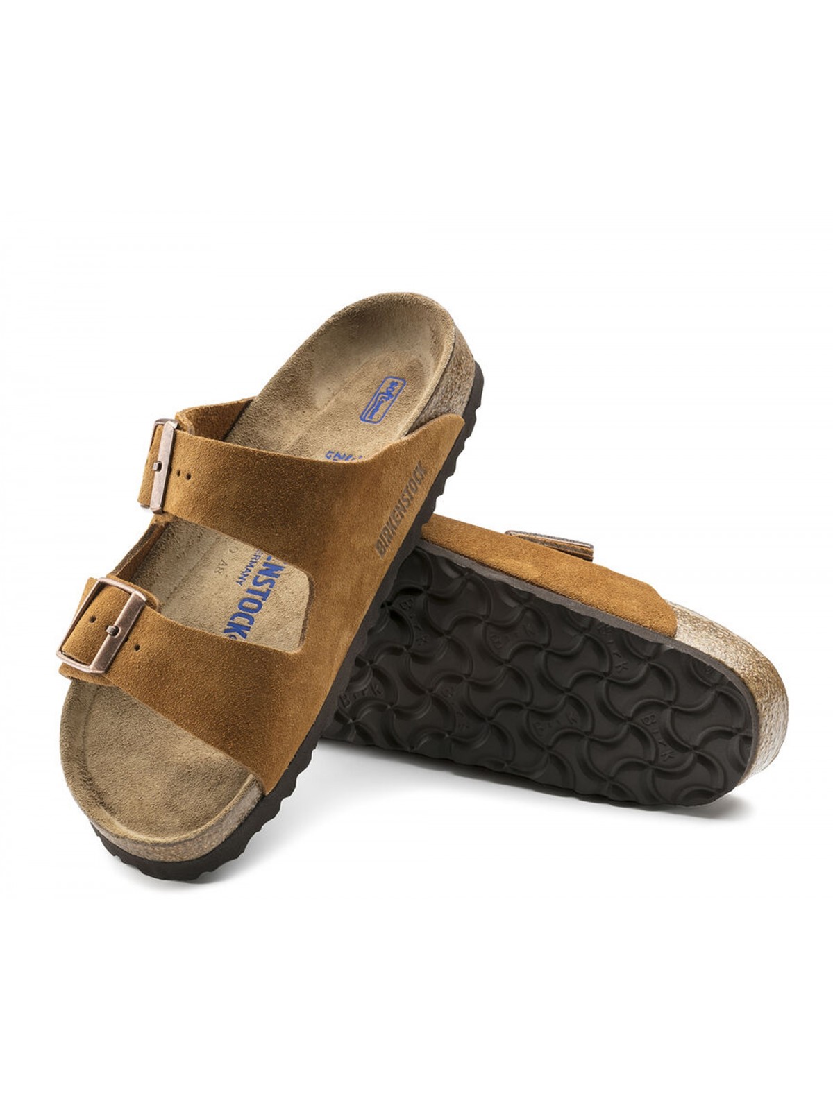Birkenstock Arizona suède mink Lit de pied souple