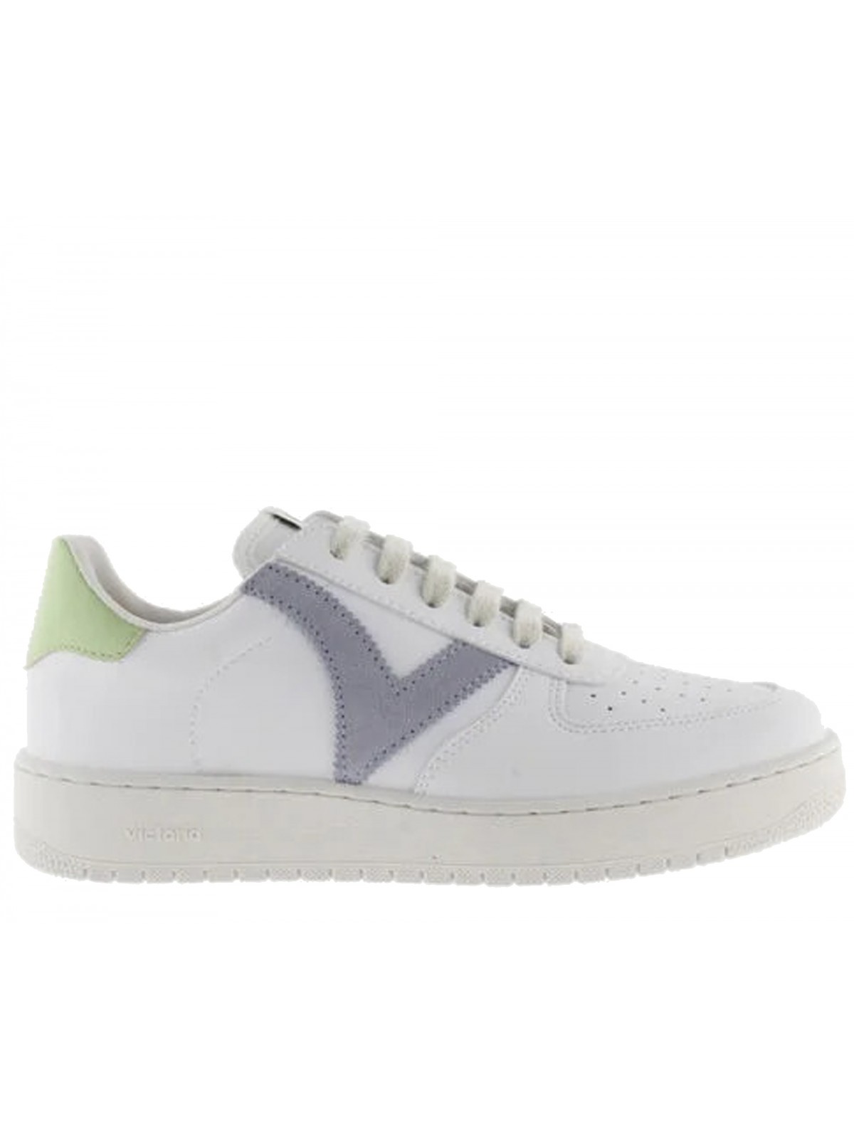 Victoria Madrid cuir blanc / lilas