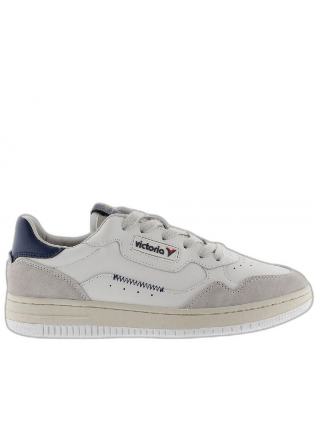 Victoria C80 cuir blanc / marine