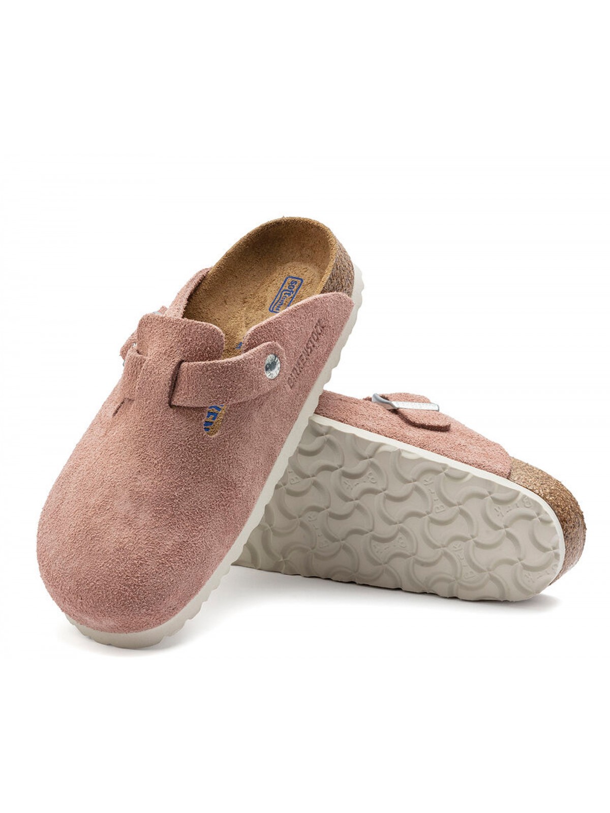 Birkenstock Boston BS Pink Clay Lit de pied souple