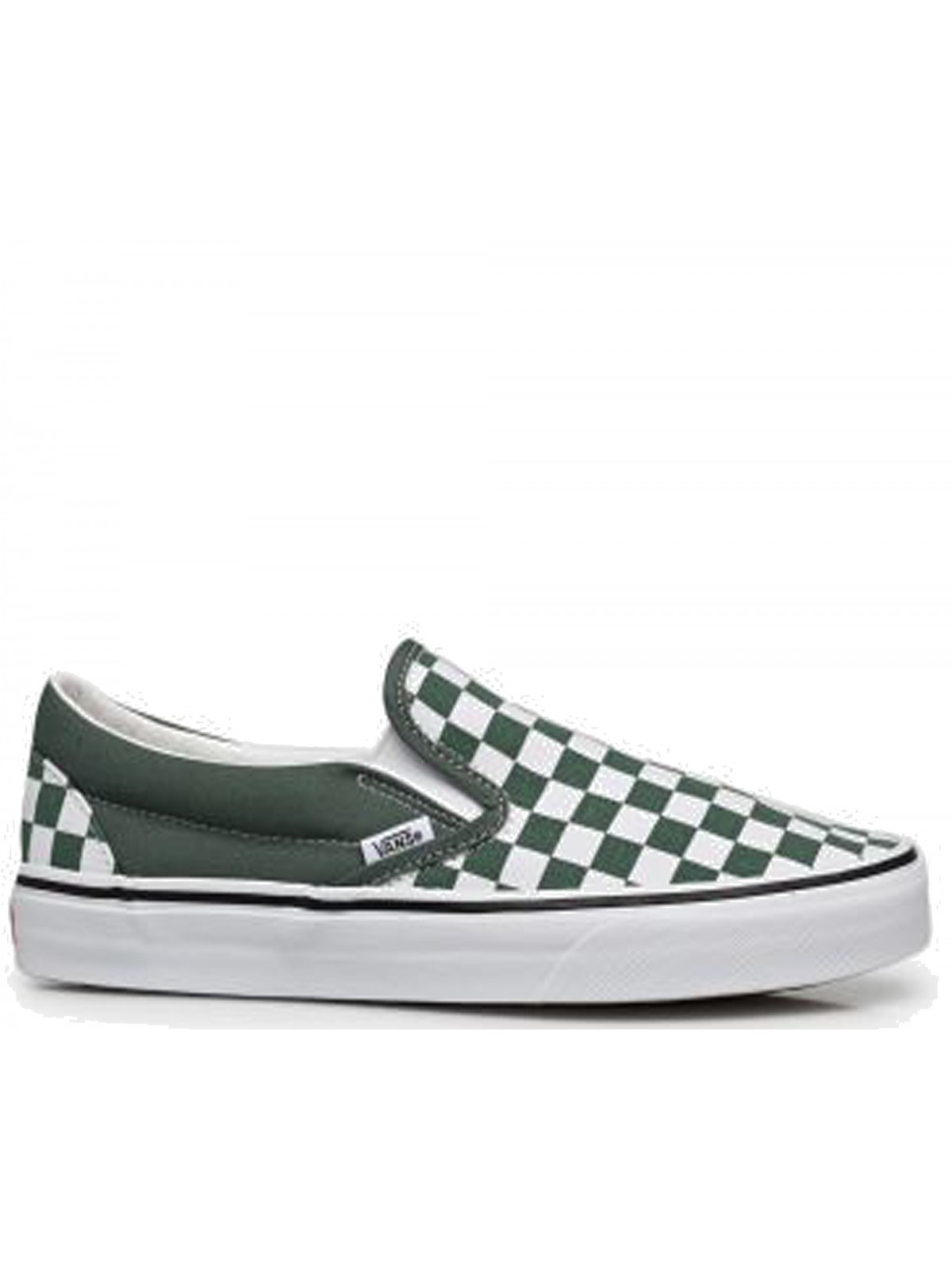 vans damier slip on