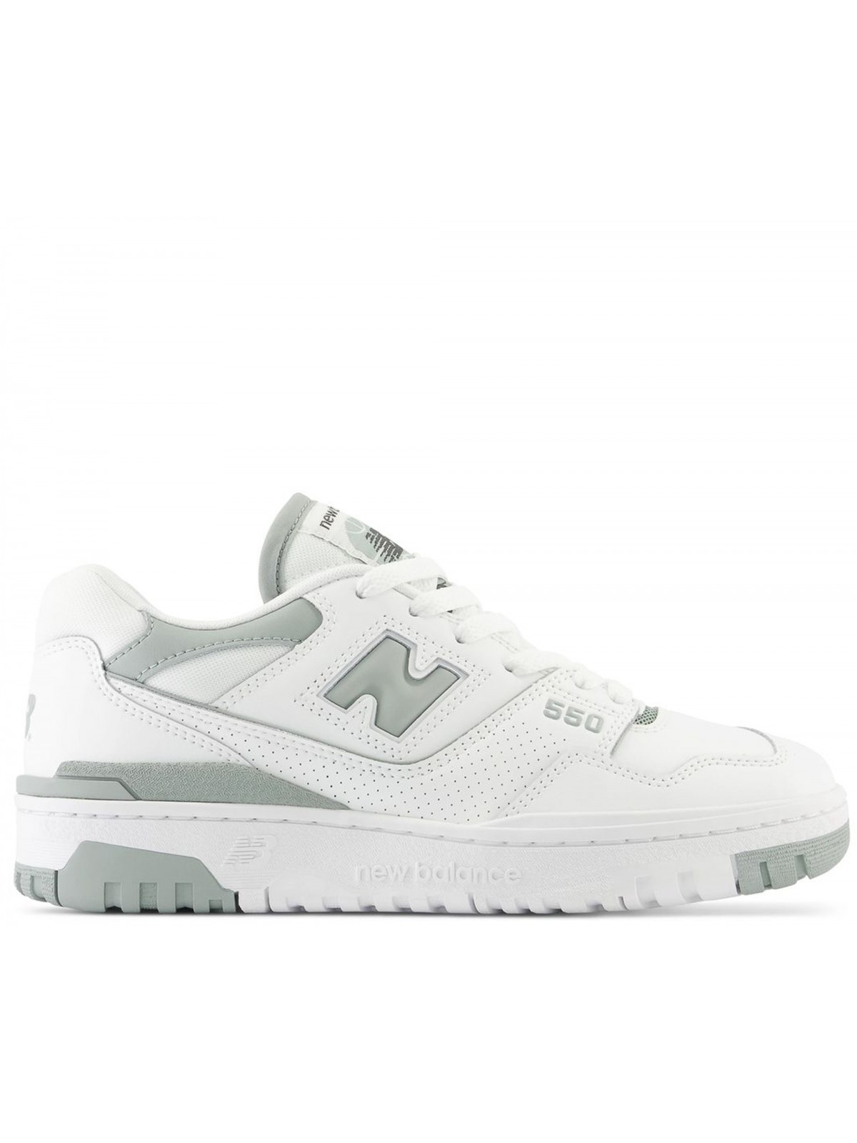 New Balance BB550 cuir blanc / céladon