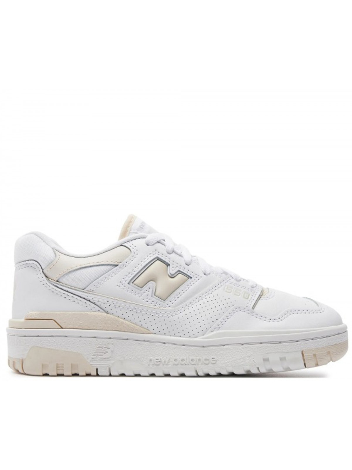 New Balance BB550 cuir blanc / beige