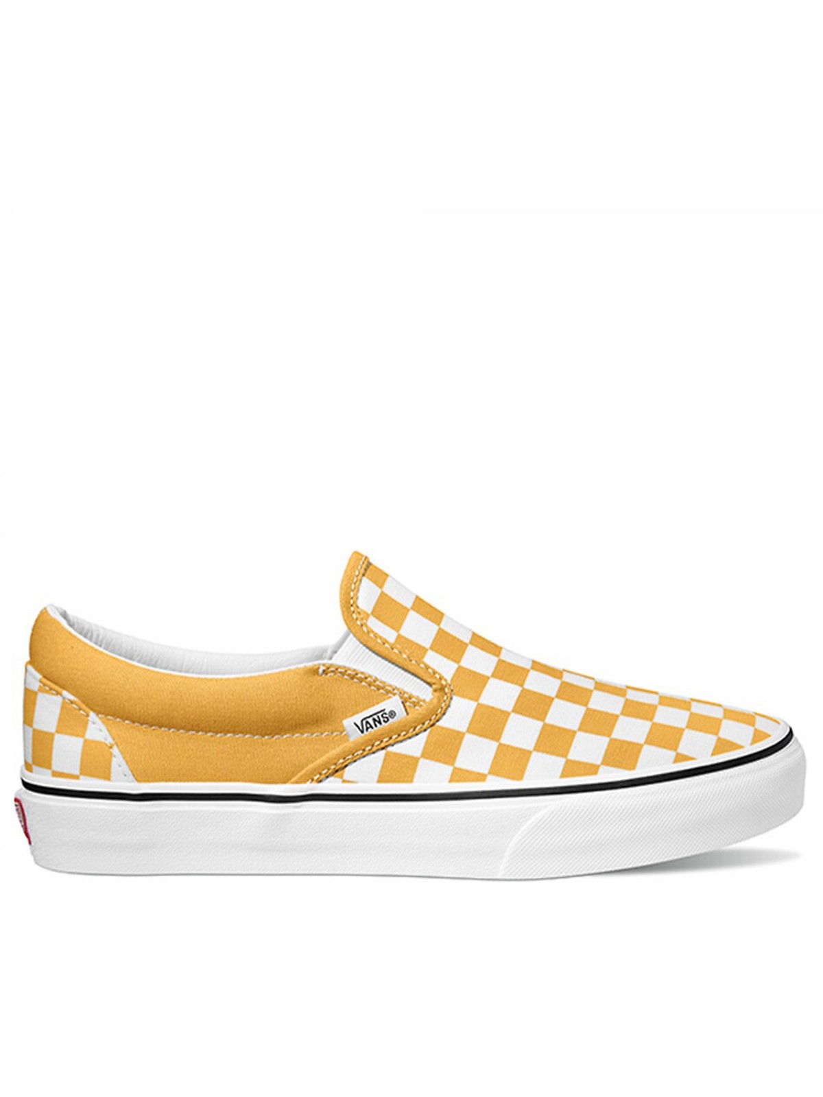 Vans Slipon damier blanc / jaune