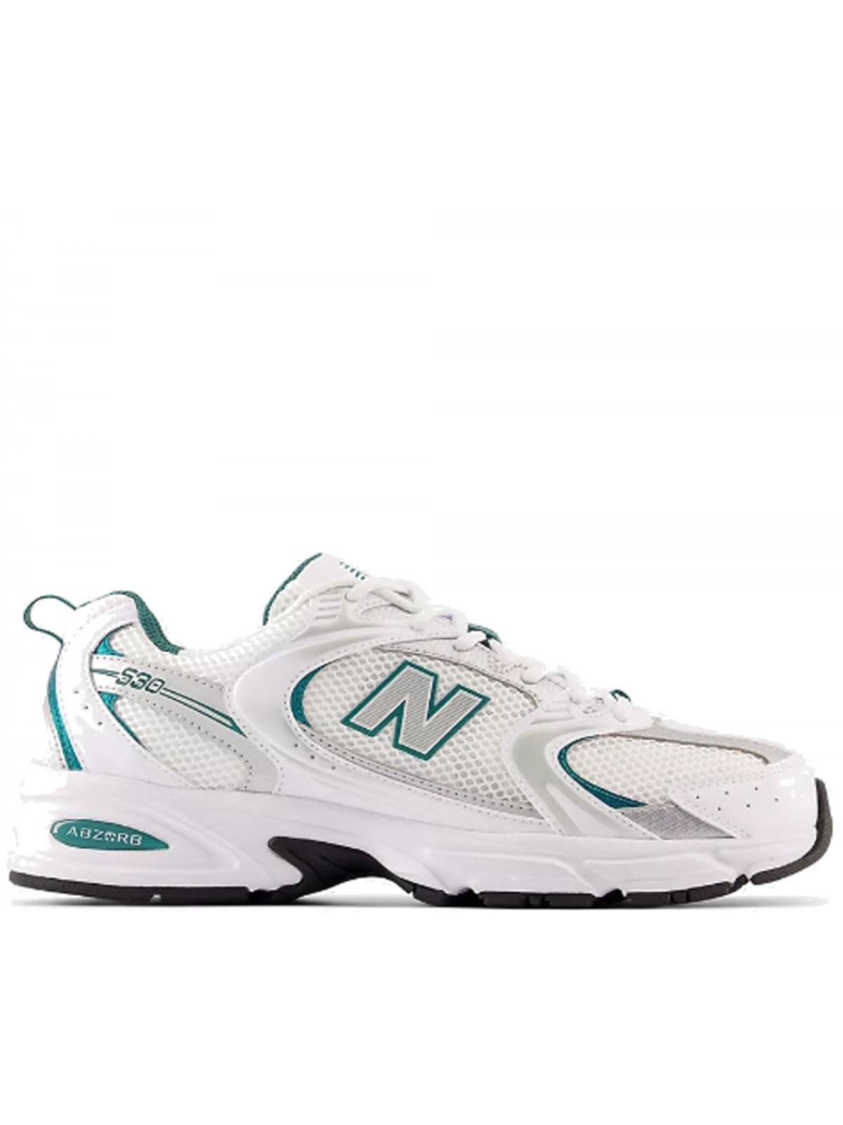 New Balance 530 blanc / émeraude