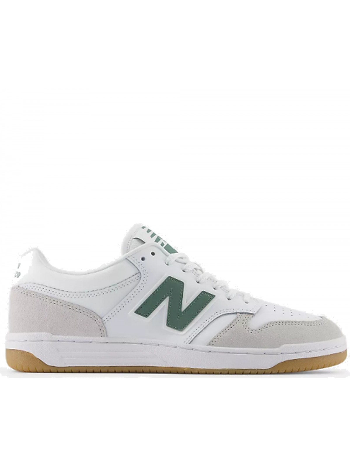New Balance 480 cuir lyg blanc kaki