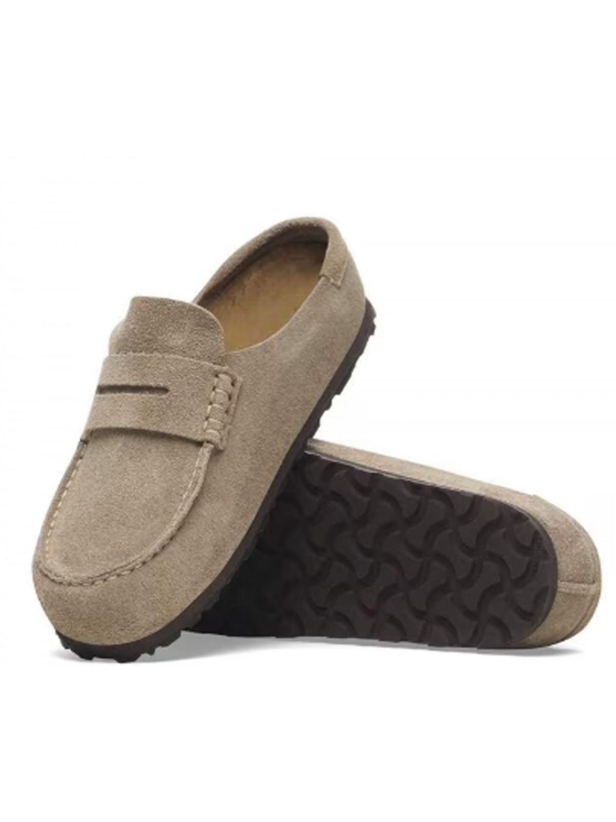 Birkenstock Naples suède taupe