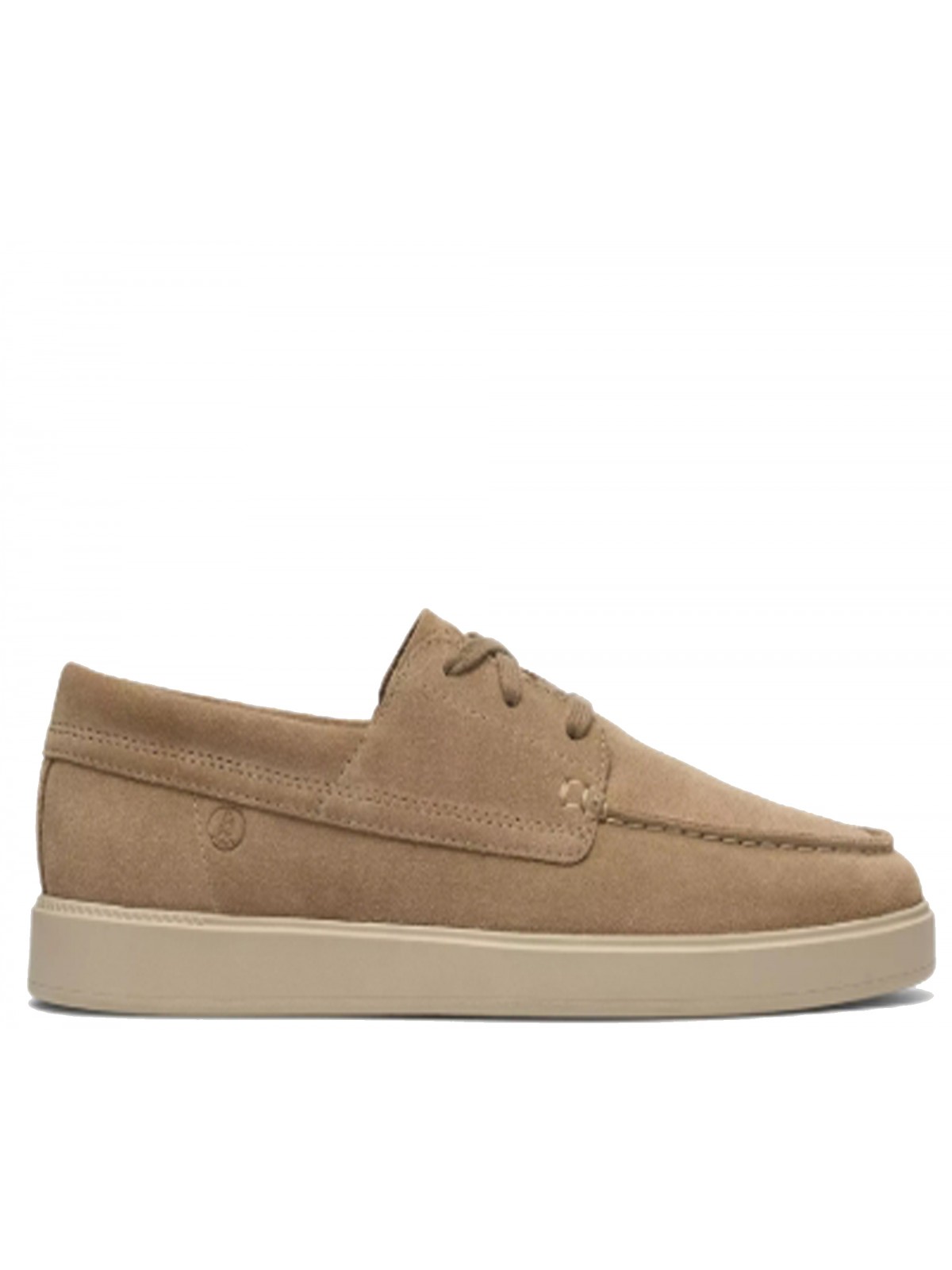 Clarks Lockford boat suède dark sand