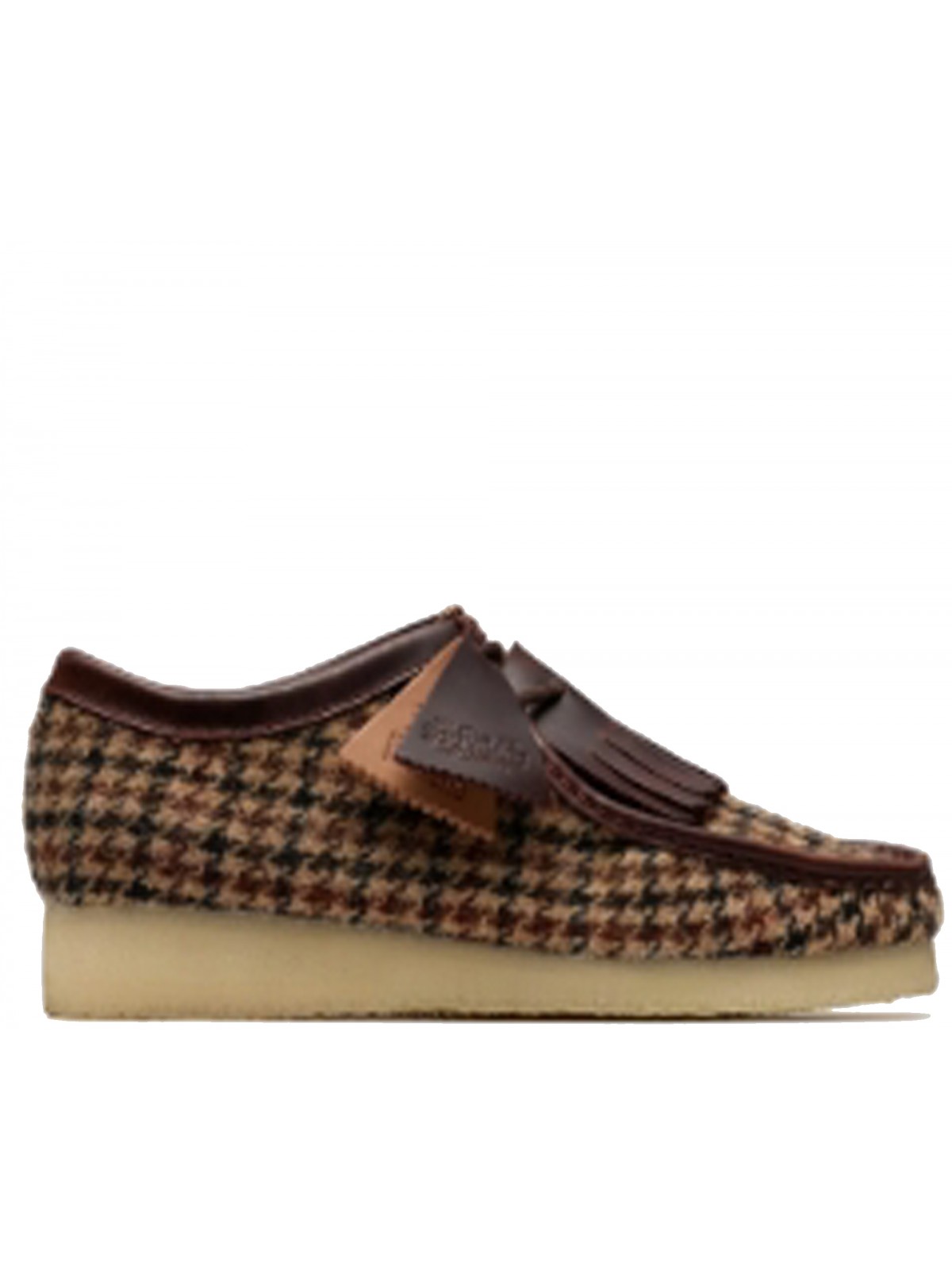 Clarks Wallabee brown tweed combi