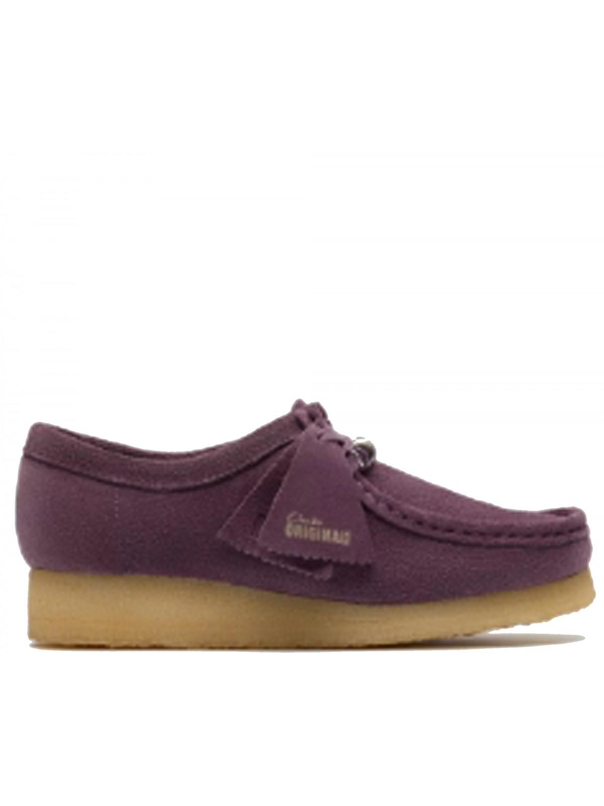 Clarks Wallabee plum suède
