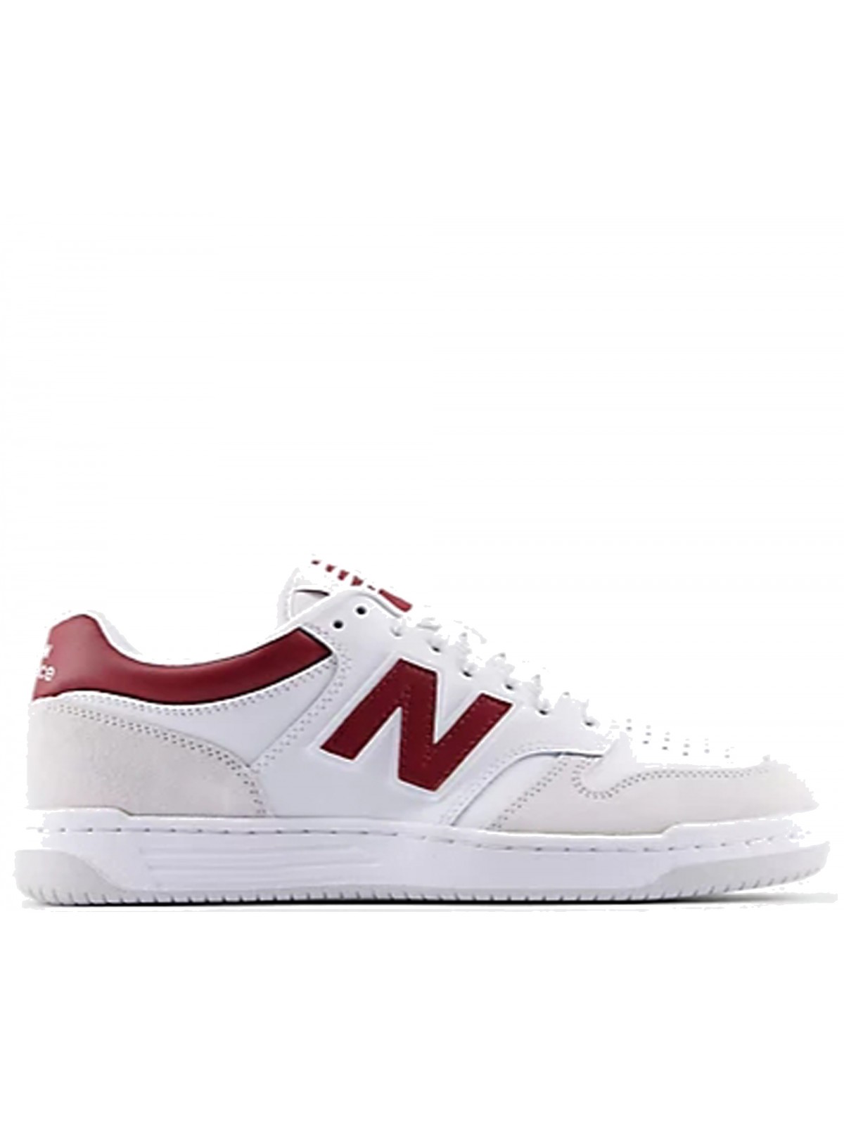New Balance 480 cuir blanc bordeaux