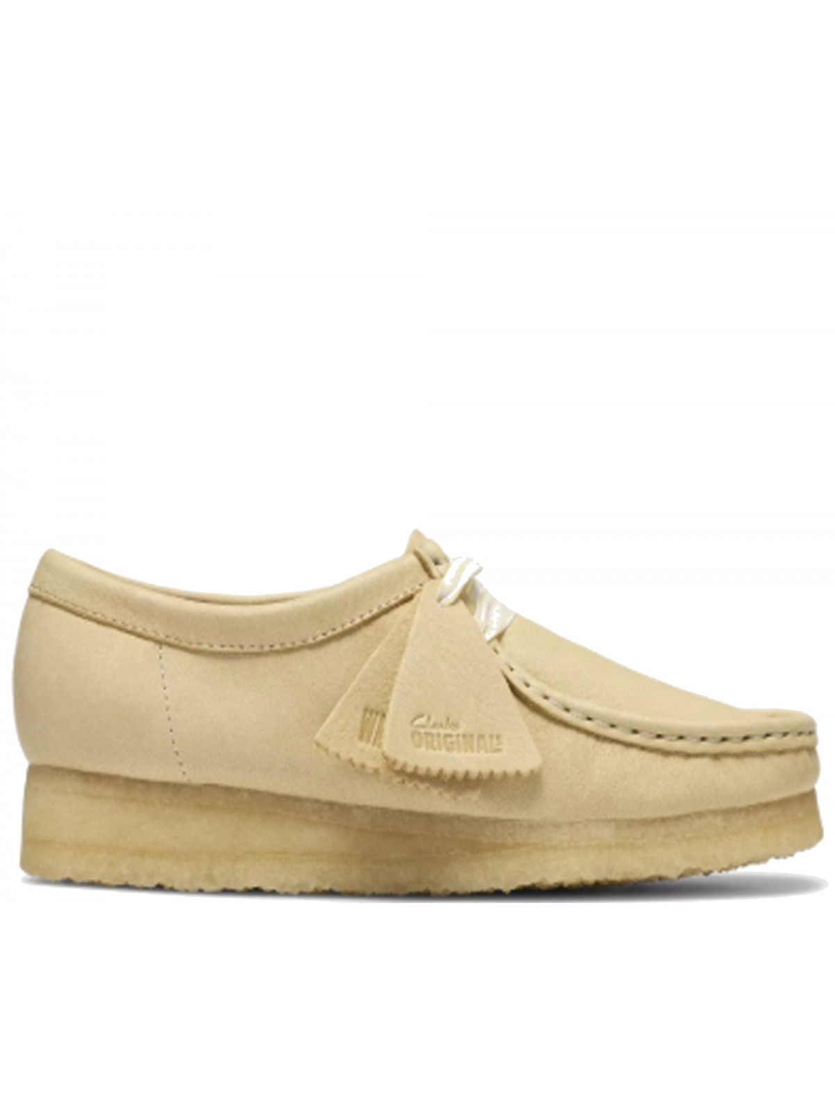 Clarks Wallabee cuir jaune pale