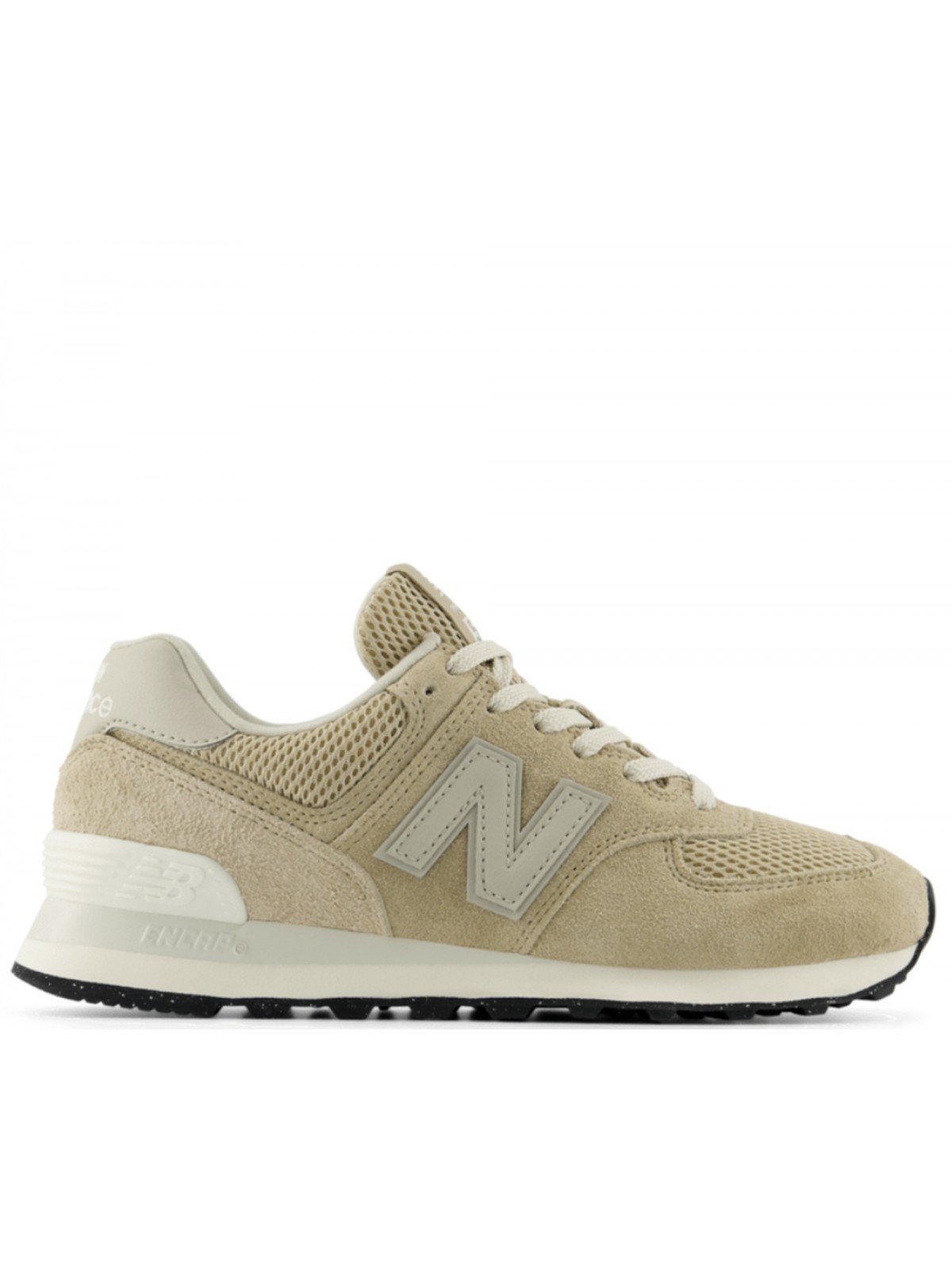 New Balance W574 suède beige blanc