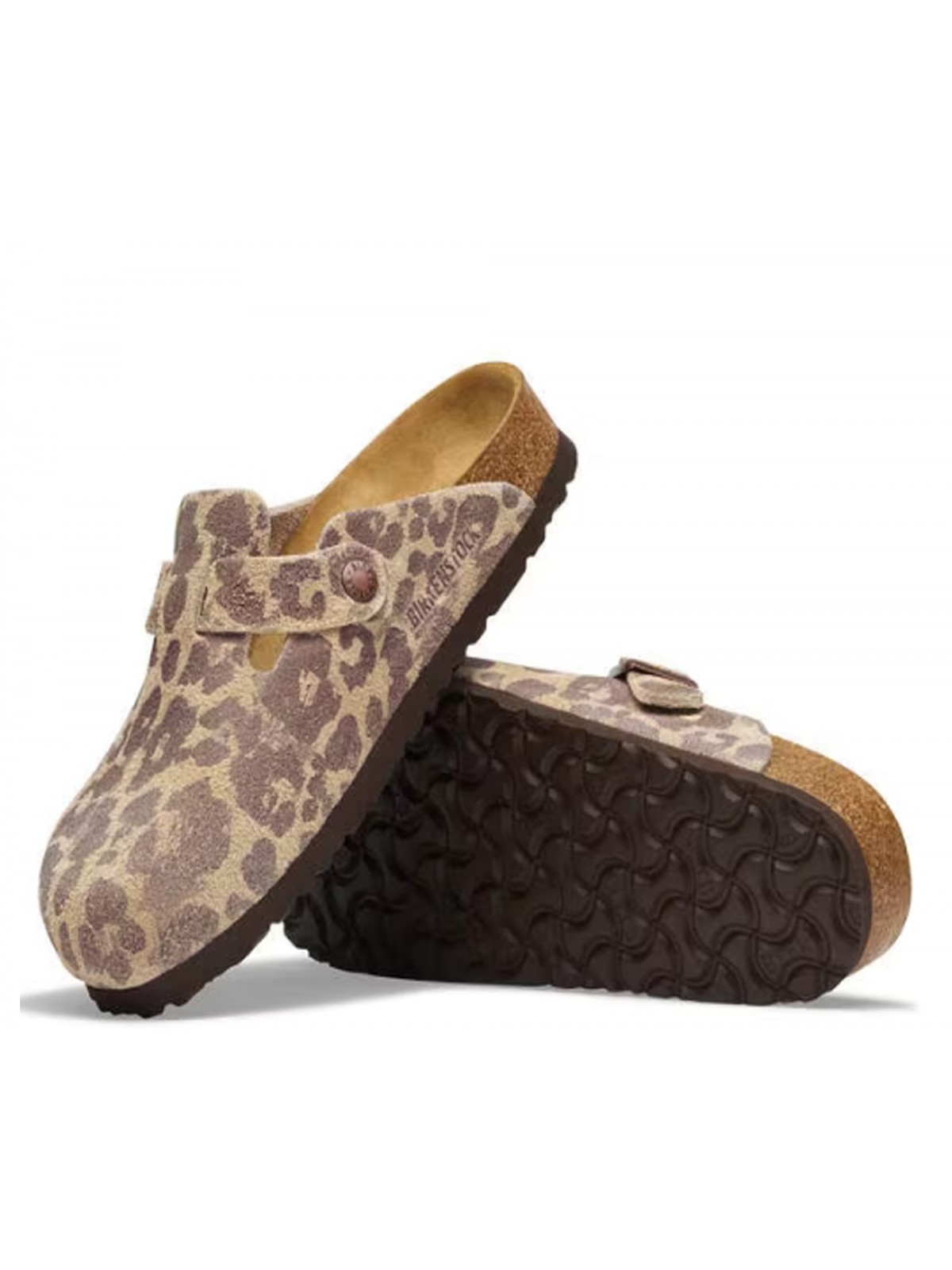 Birkenstock Boston suède Léo sandcastle