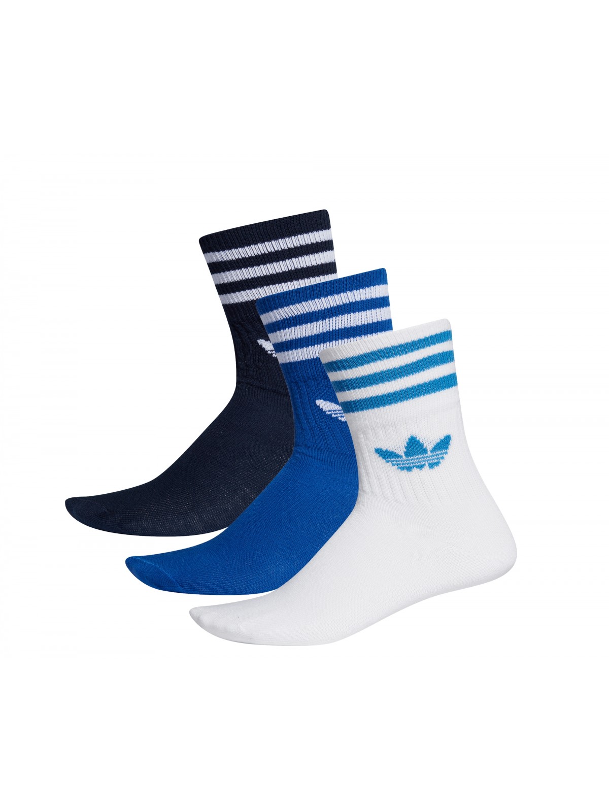 ADIDAS Chaussettes Mid crew  bleu / blanc