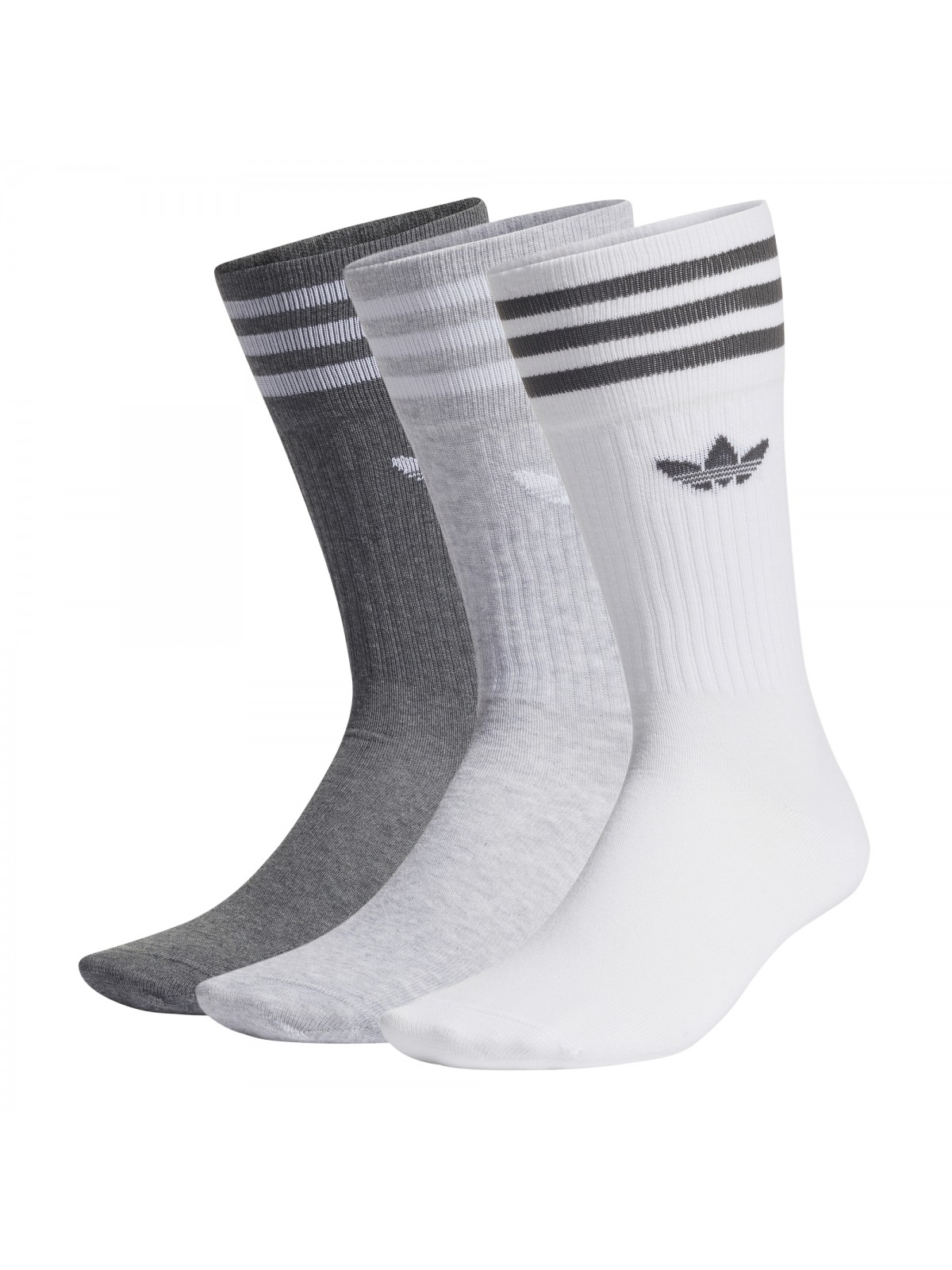 ADIDAS Chaussettes hautes Crew blanc / gris