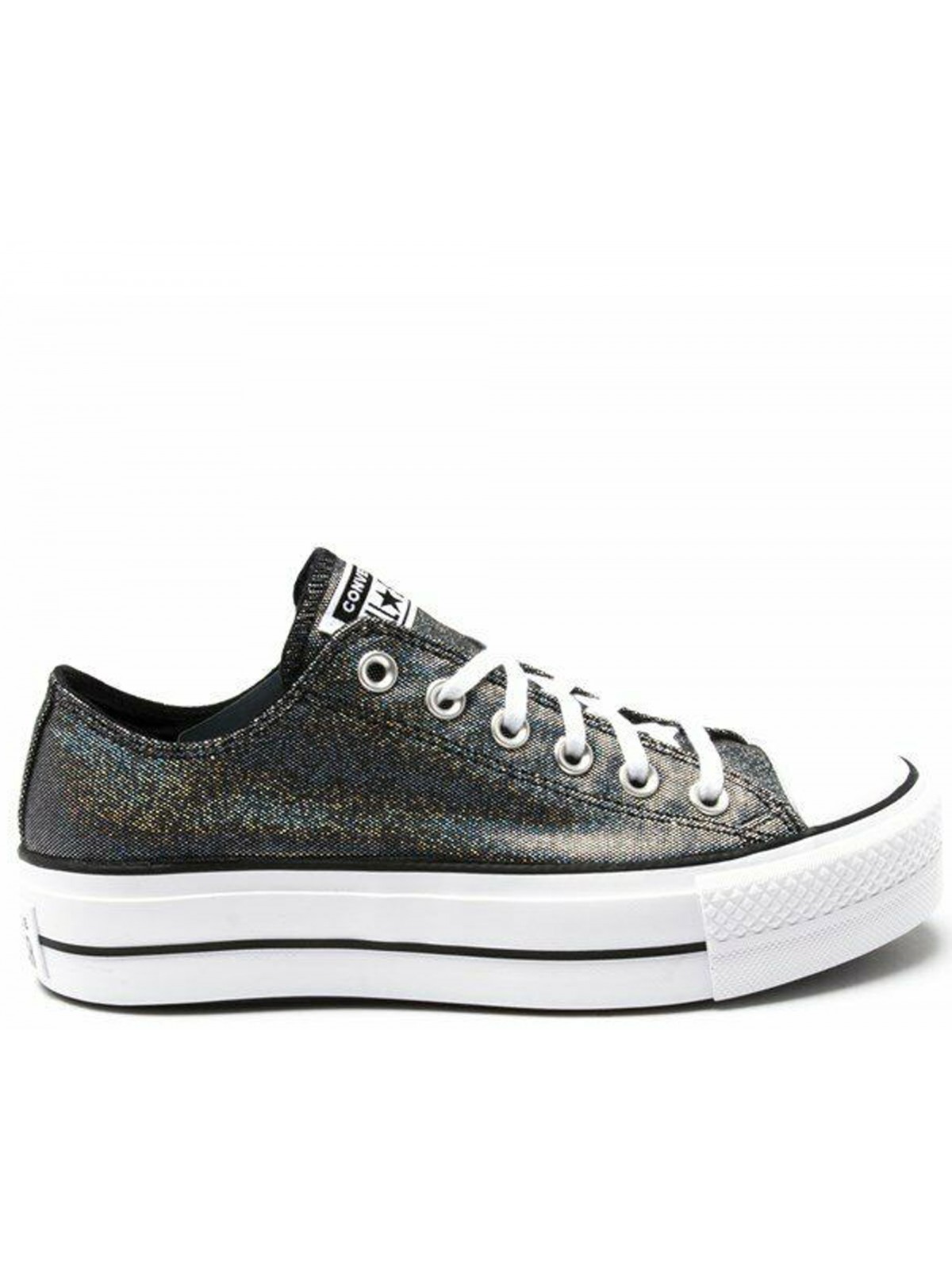 Converse Chuck Taylor all star Lift basse plateforme silver