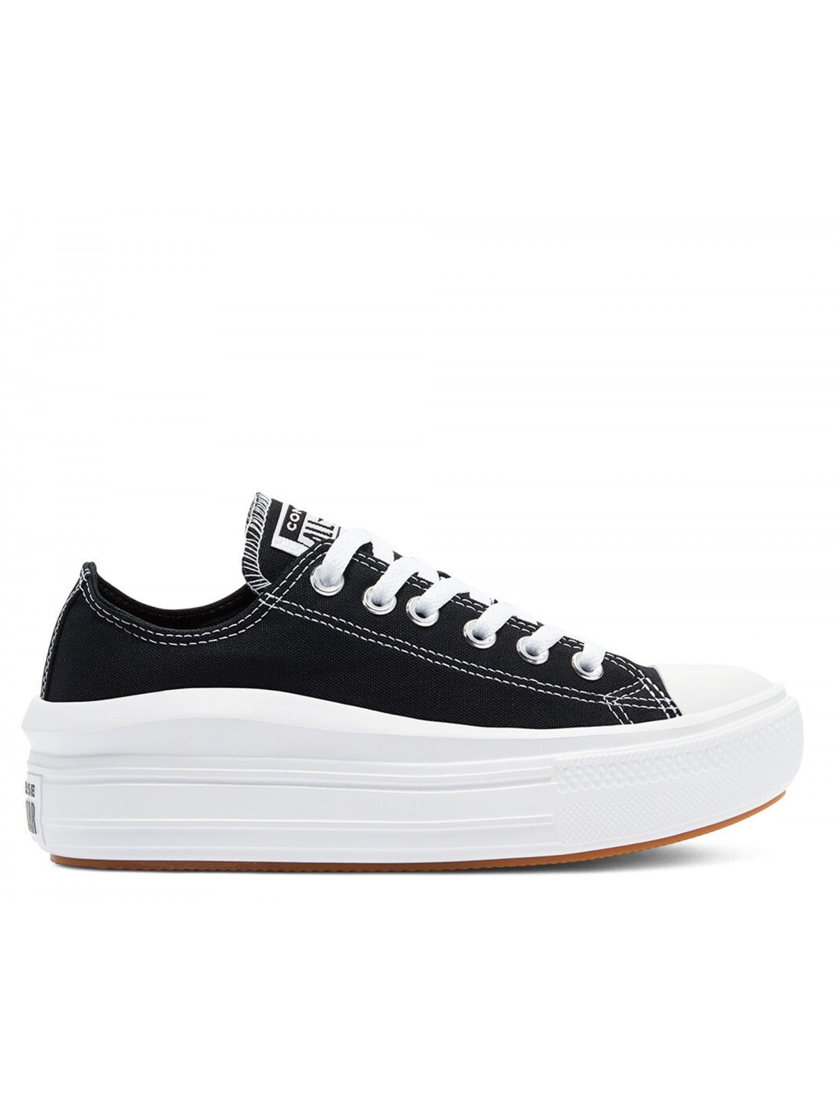 Converse Chuck Taylor all star Move basse plateforme noir 