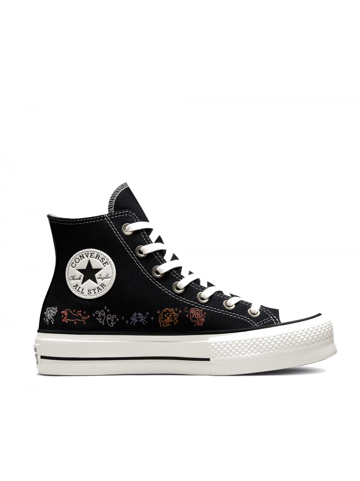 converse blanche fleur