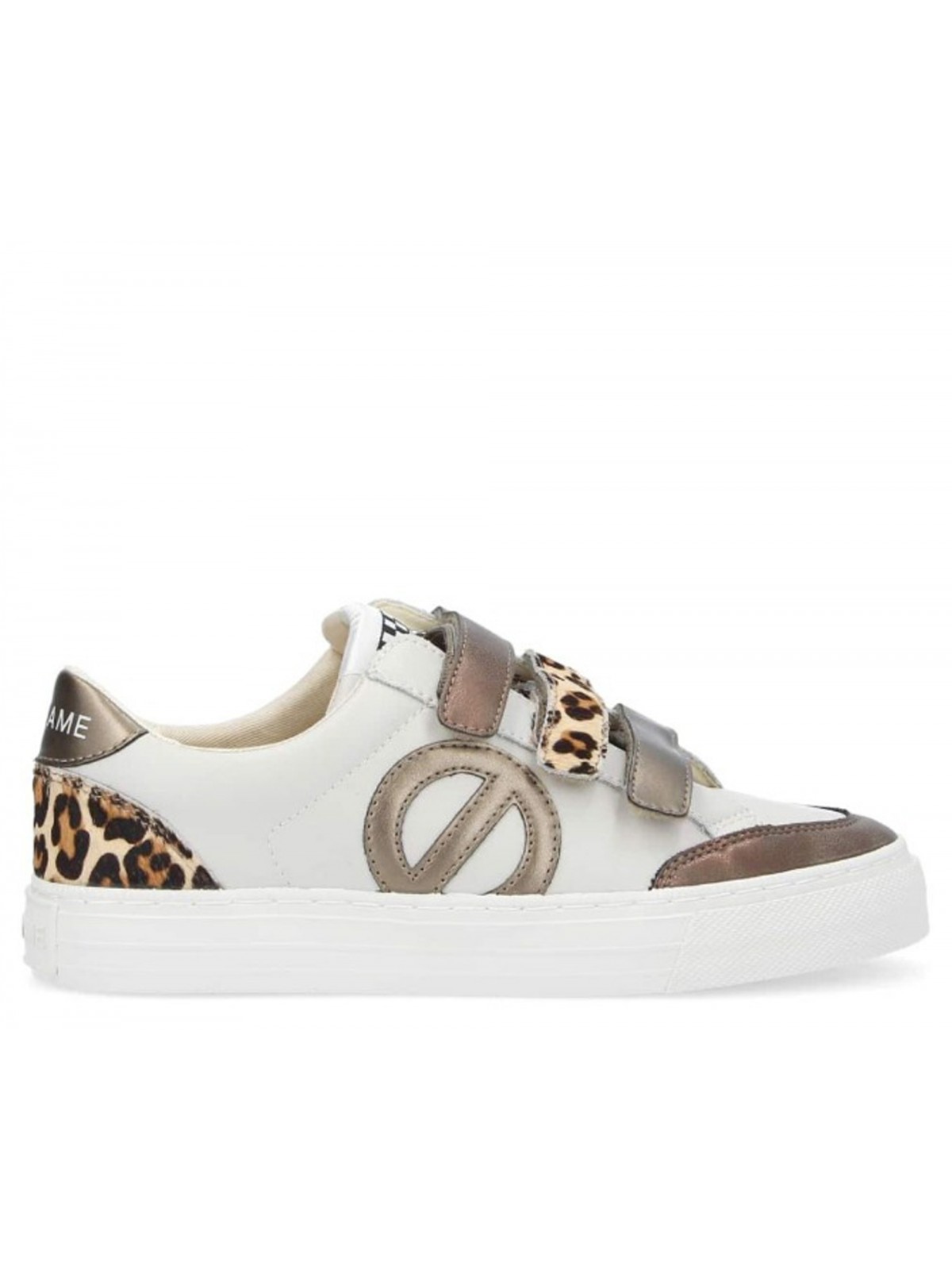 No Name Strike Straps leopard blanc