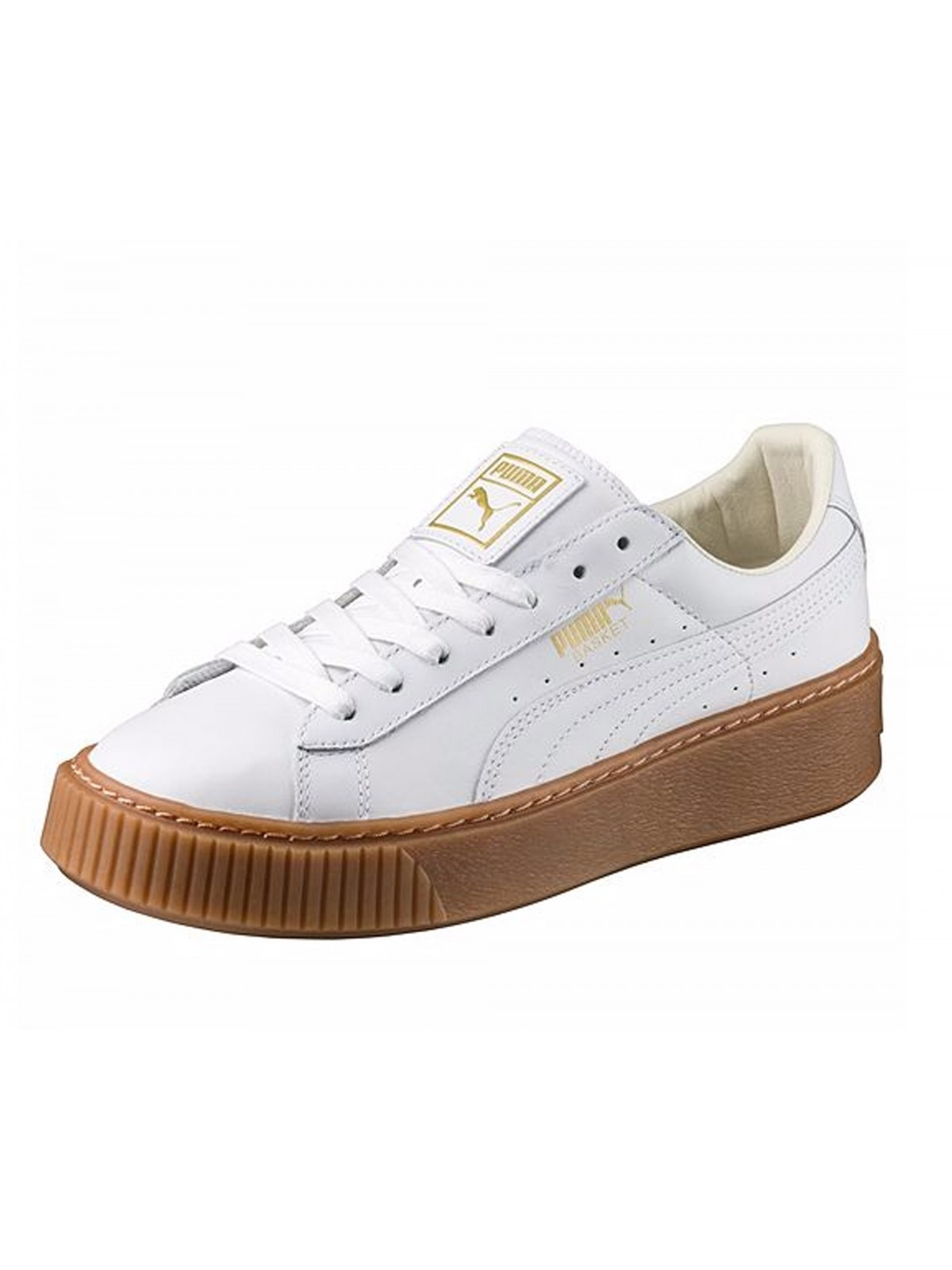 puma blanche semelle beige