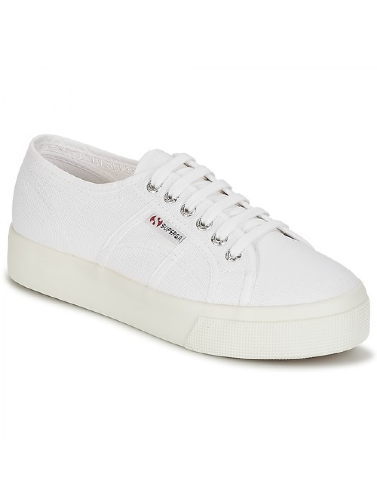 Superga basse blanc Platforn Marques