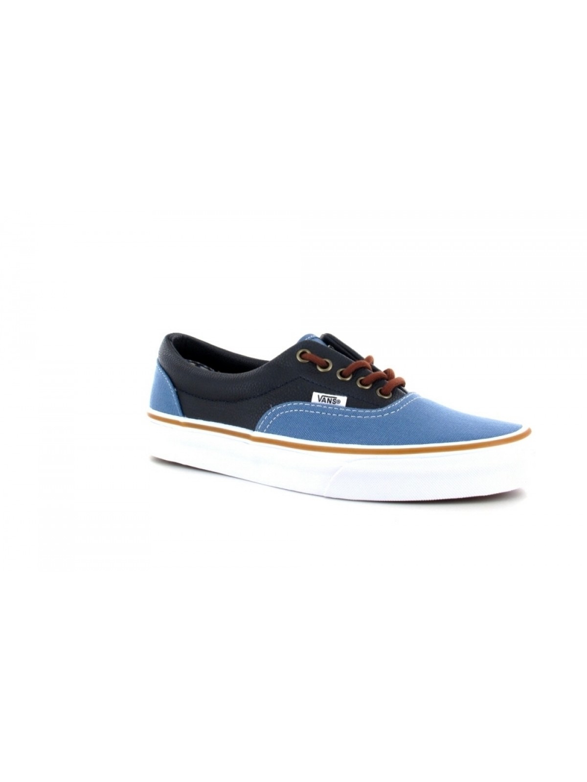 vans cuir bleu