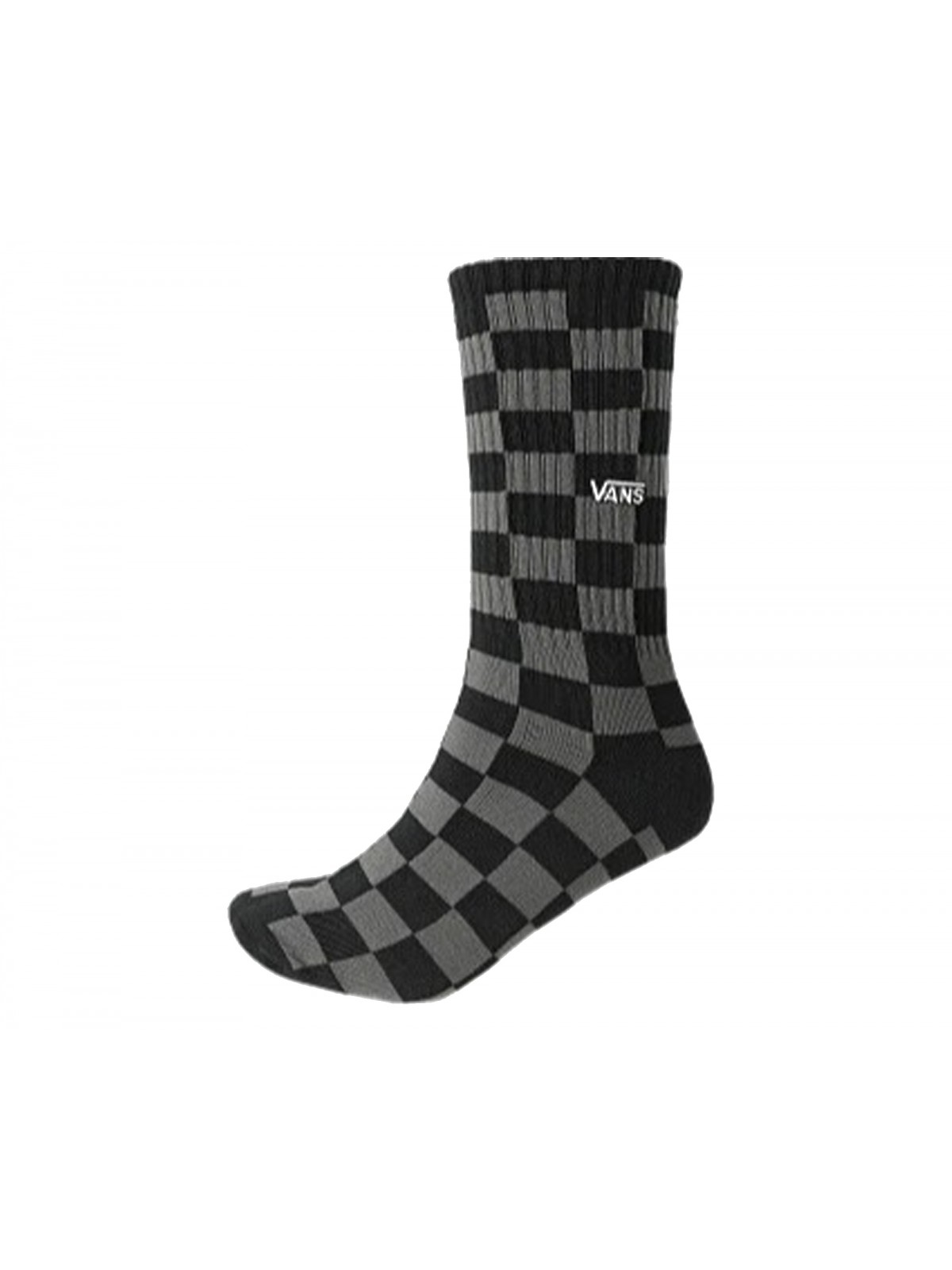 Vans Z Chaussettes hautes Checkerboard noir / gris