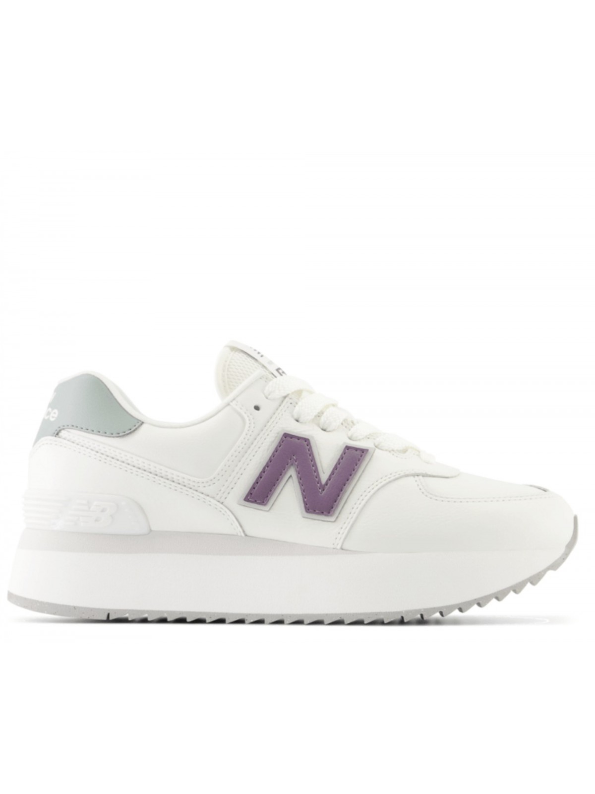 New Balance WL574 Plateforme blanc / violet