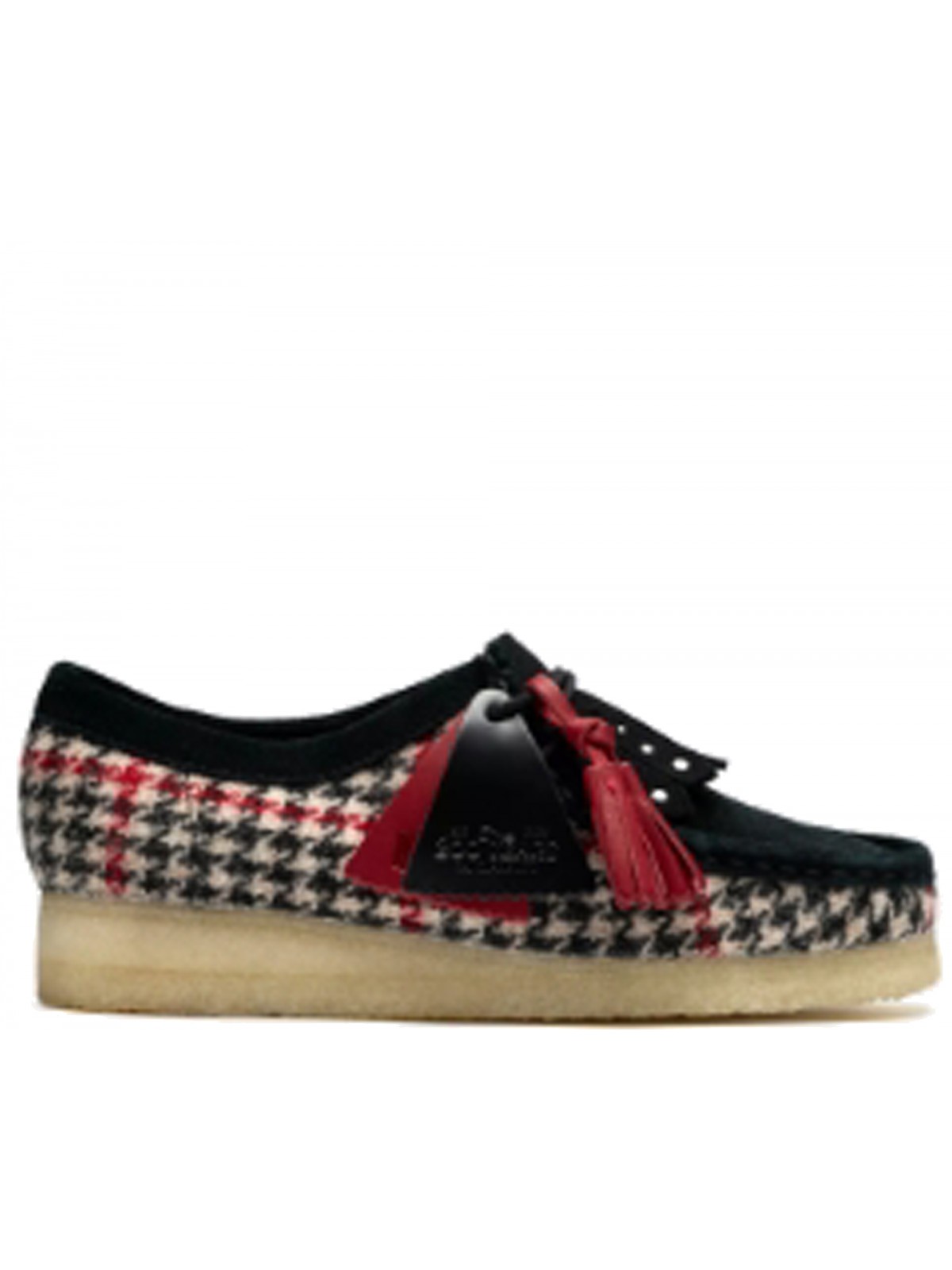 Clarks Wallabee black tweed combi