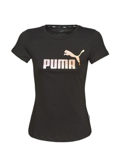 Puma Tee - Shirt Femme noir / or
