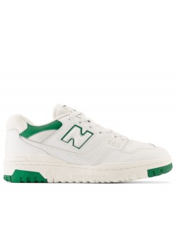 New Balance BBW550 cuir blanc / pomme