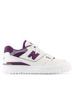 New Balance BBW550 cuir blanc / violet