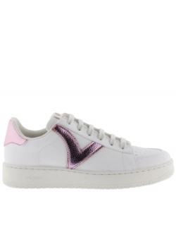 Victoria Madrid cuir métal / rose
